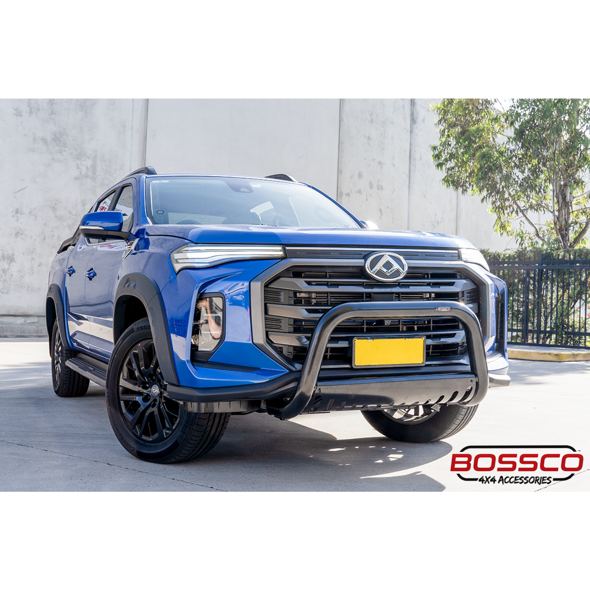 Black Nudge bar With Skid Plate Suitable for LDV T60 Max 2021-2024