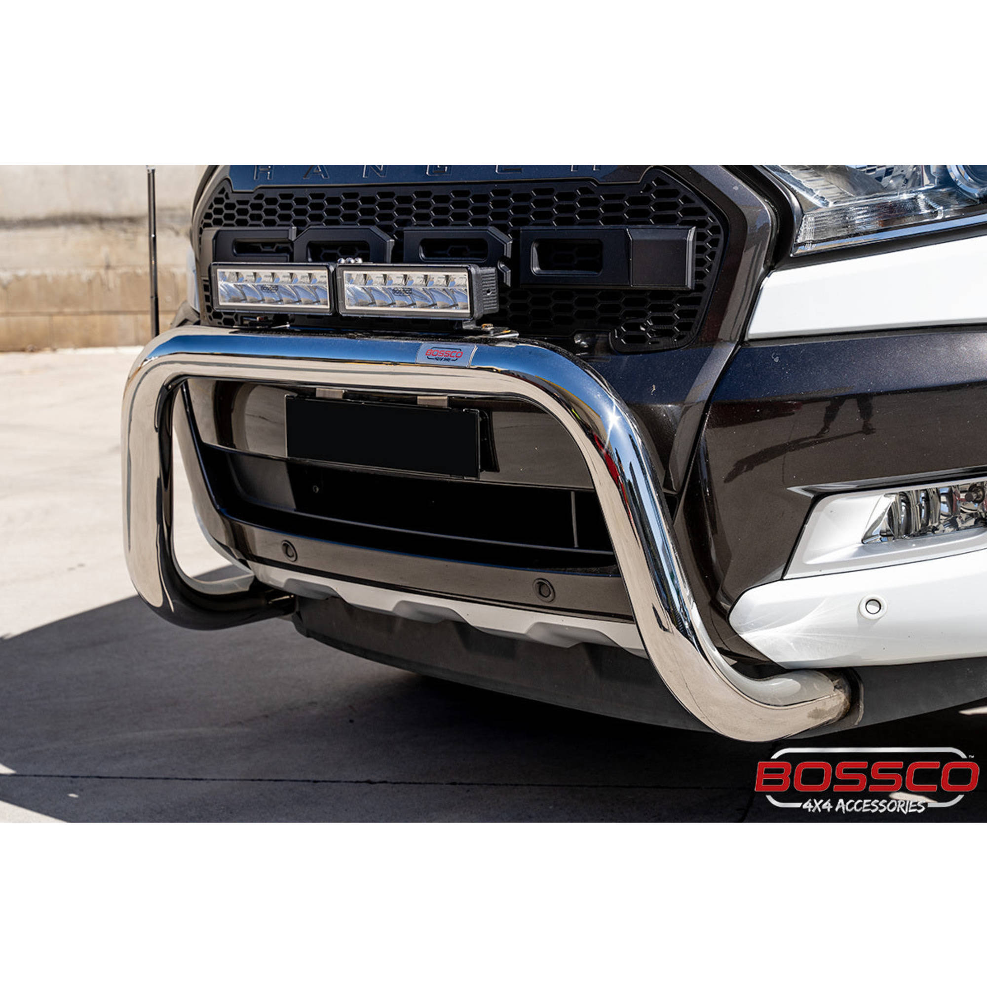 Stainless Steel Nudge Bar Suitable For Ford Ranger PX MKII 2015-2018 with Tech Pack & Front Sensors