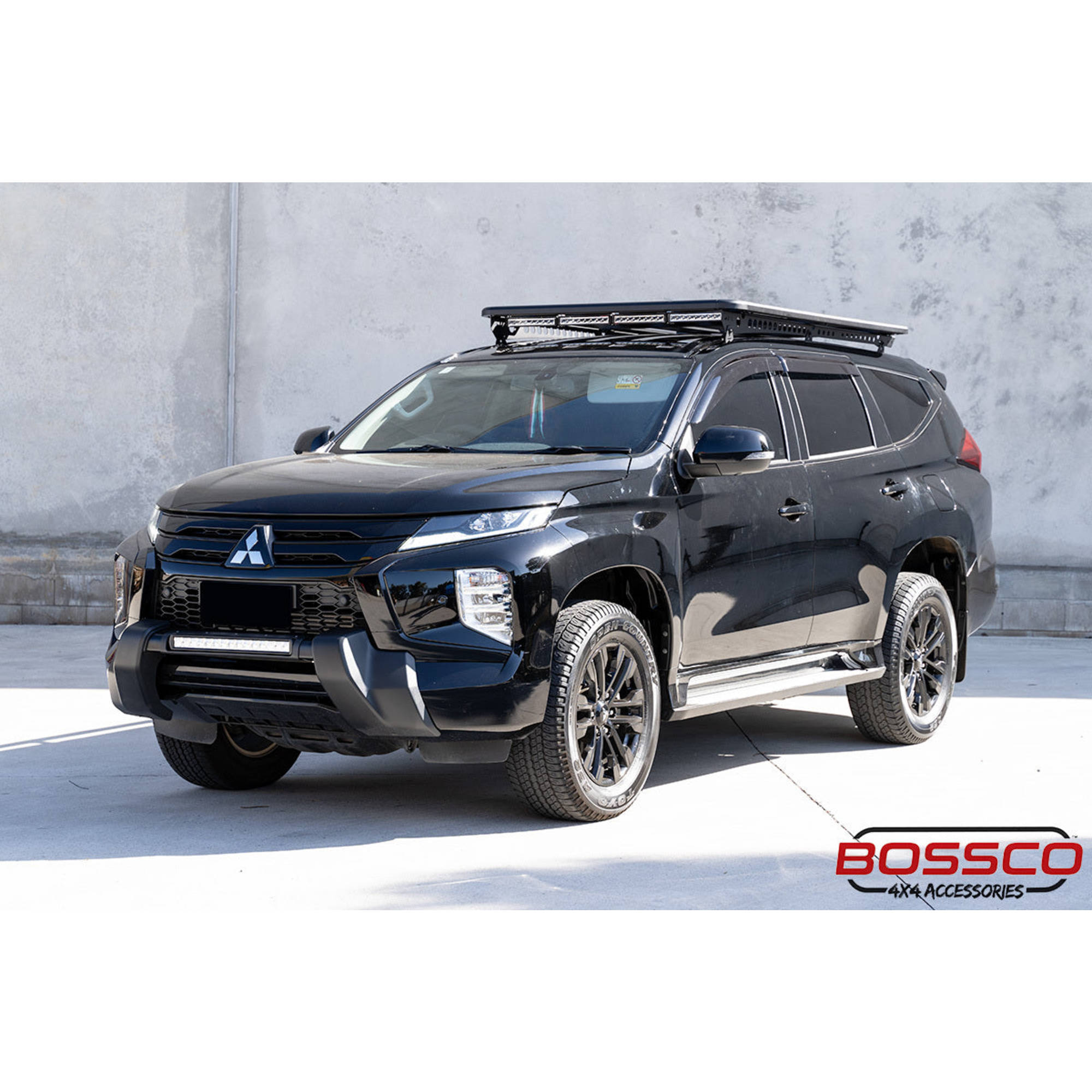 1.8m Aluminium Flat Roof Platform With Backbone Brackets Suitable For Mitsubishi Pajero Sport 2015+