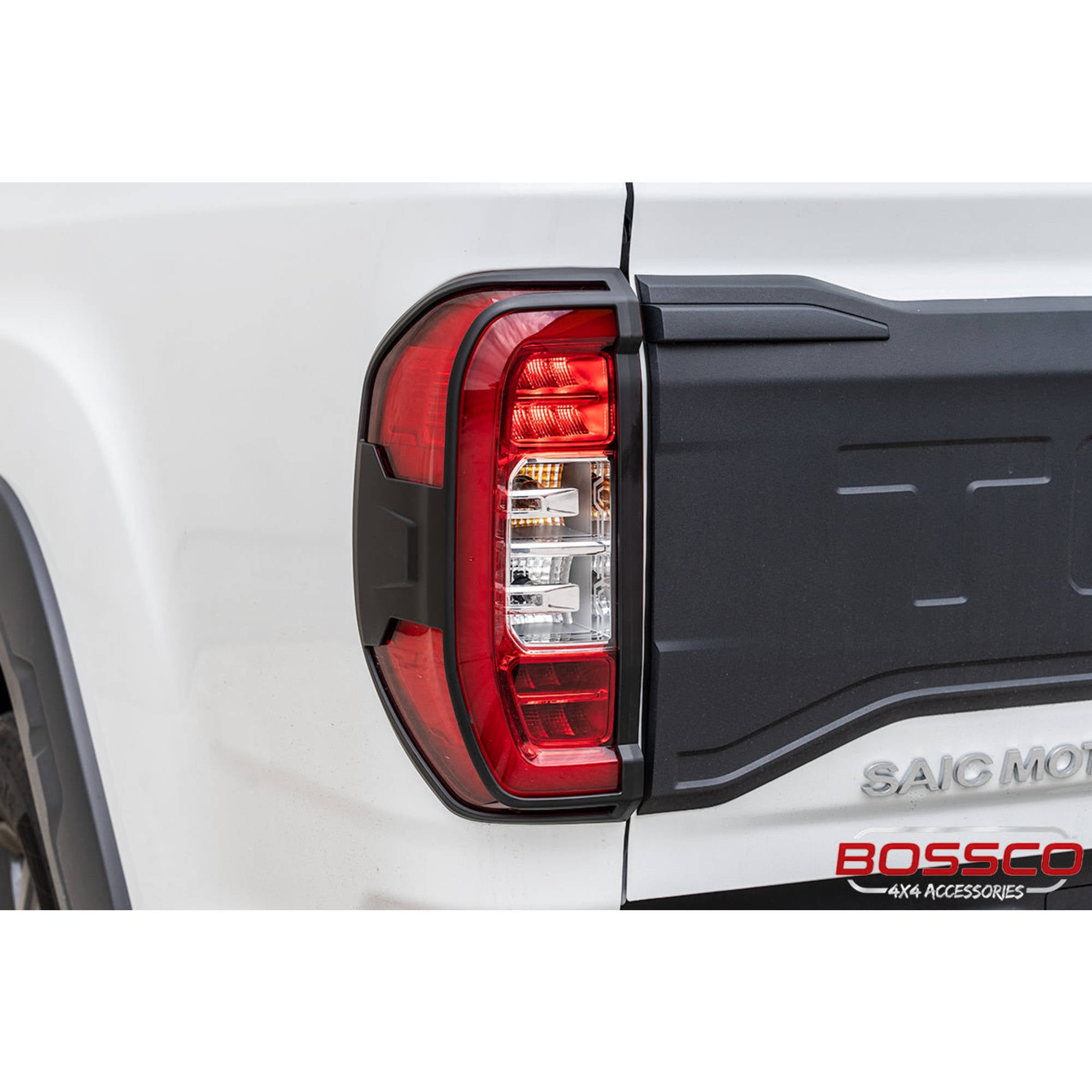 Matte Black Rear Tail Light Trim Covers Suitable For LDV T60 Max 2021-2023