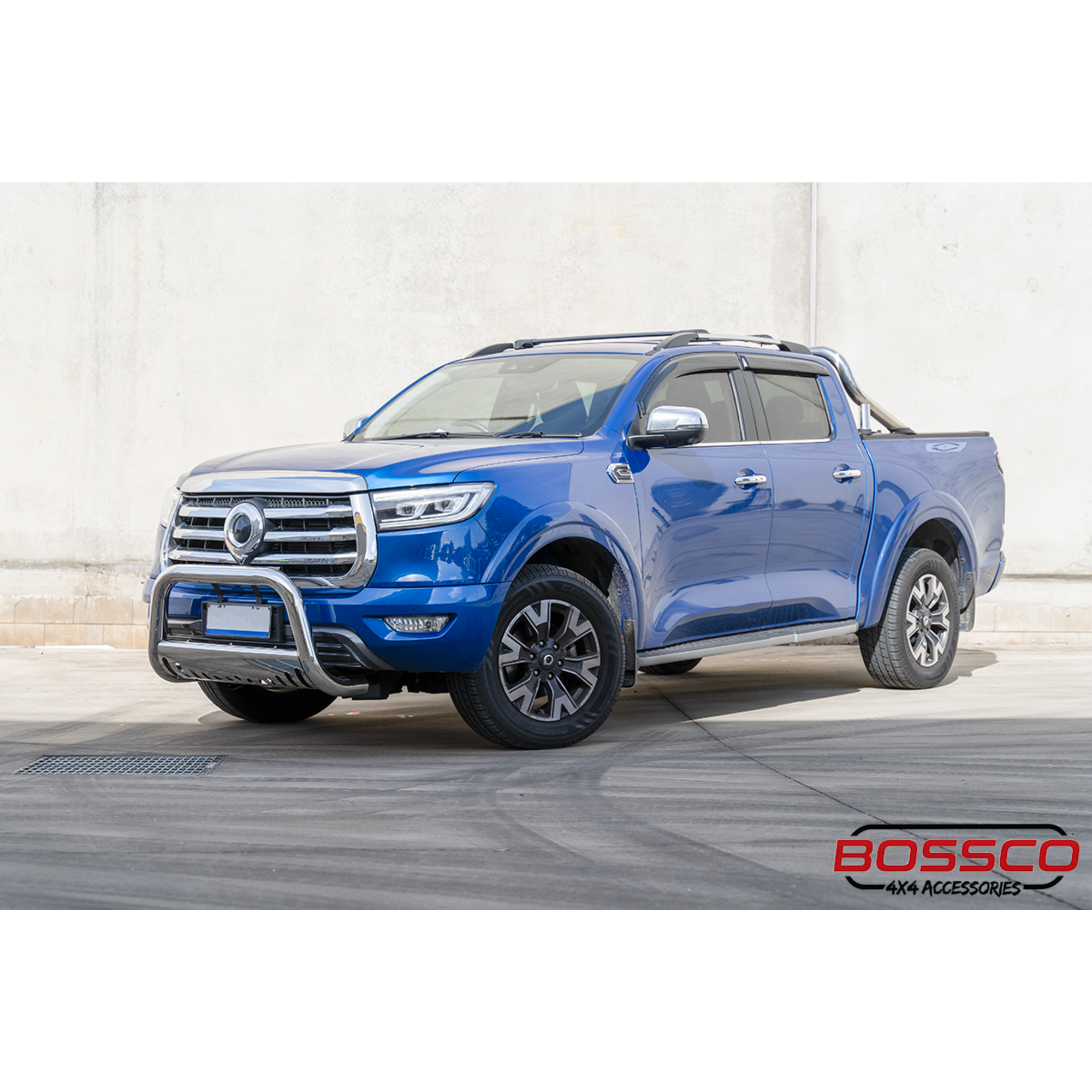 Stainless Steel Low Nudge Bar with Skid Plate suitable for GWM Great Wall Cannon 04/2022 Onwards - CLEARANCE