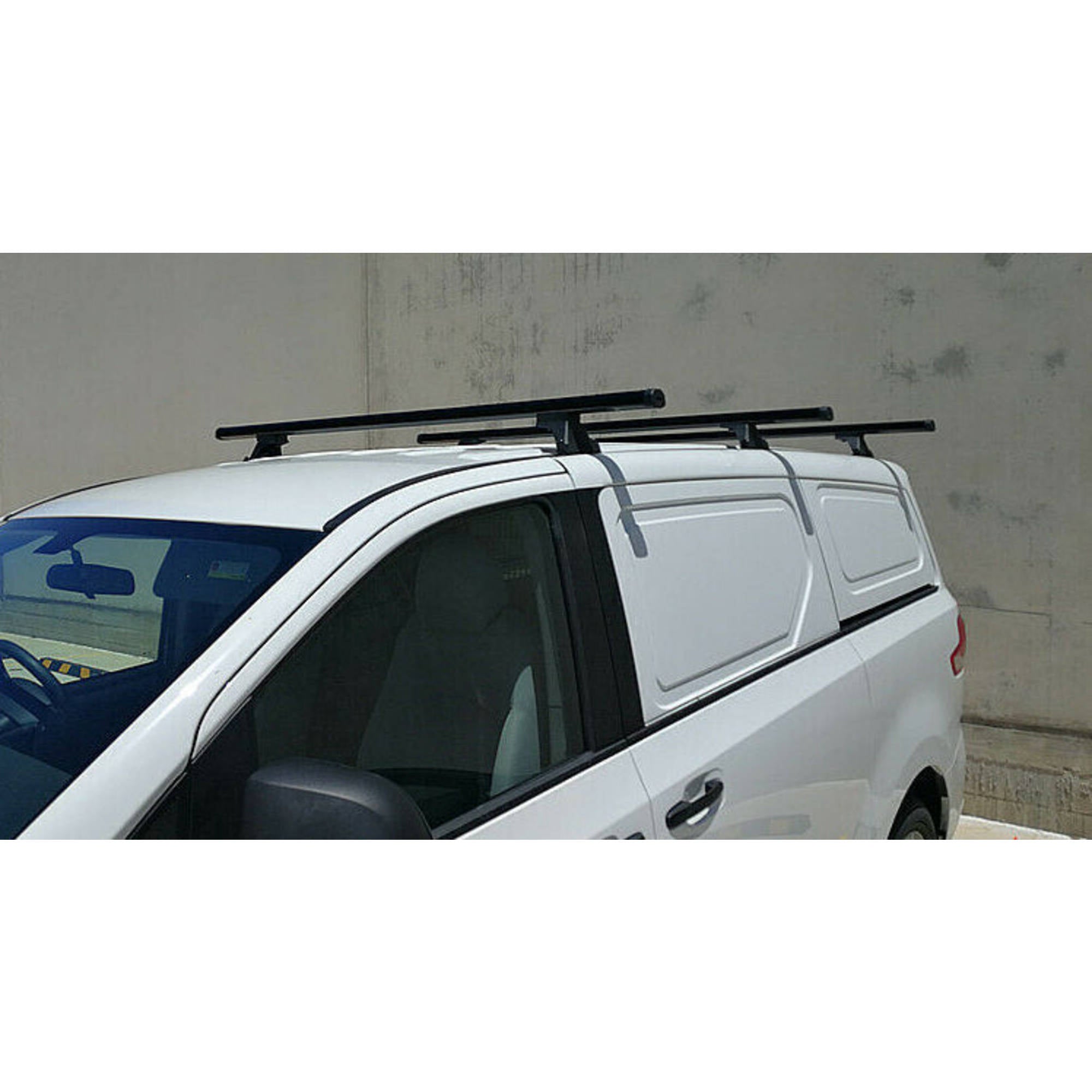 Silver Heavy Duty Roof Racks suitable for Volkswagen Transporter Multivan T5 T6 2004-20 (3 Bars)