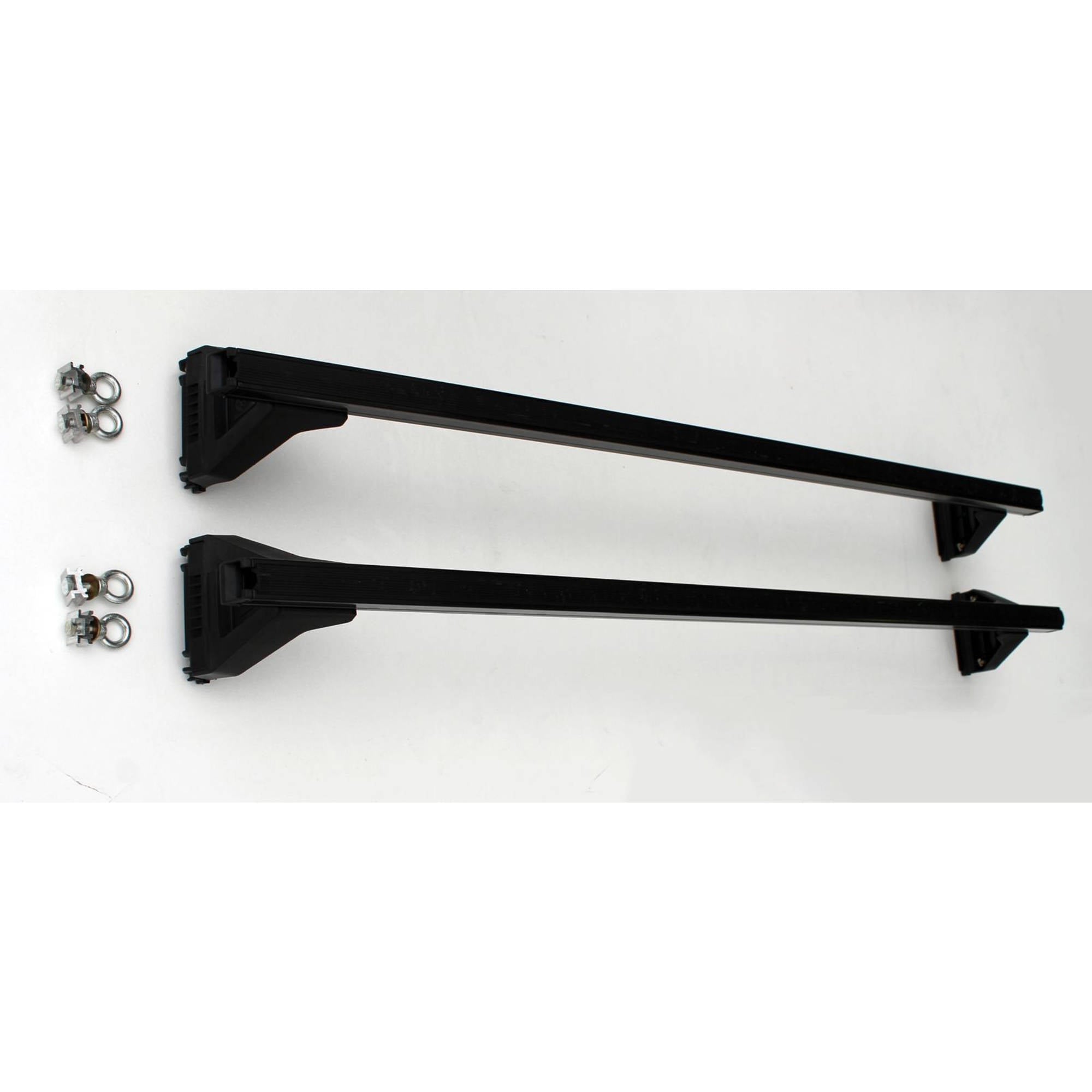 Black Heavy Duty Roof Racks For Gutter Rail Mount Vehicles