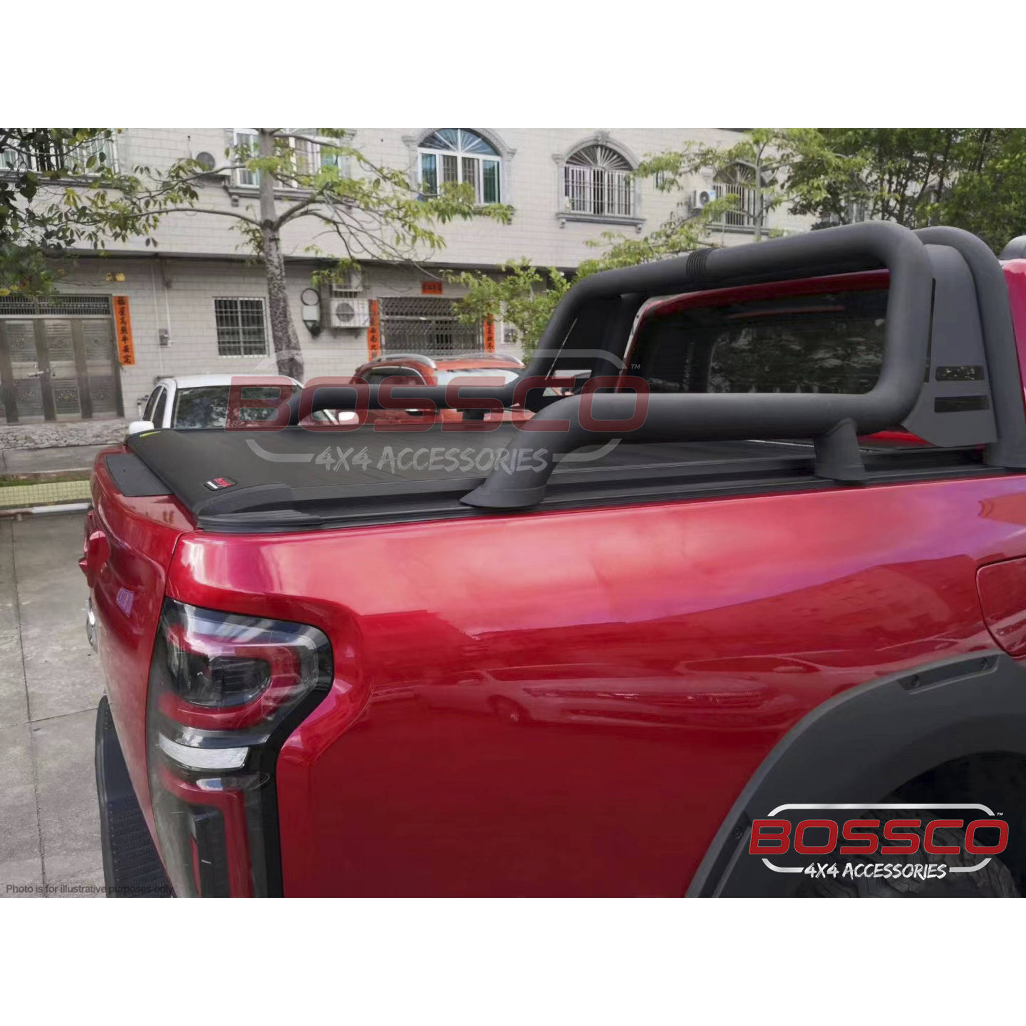 Electric Auto Roller Shutter Suitable For GWM Cannon X Vanta XSR 2022-2024 [Sport Bar Mounting Option: Adaptor Plates]