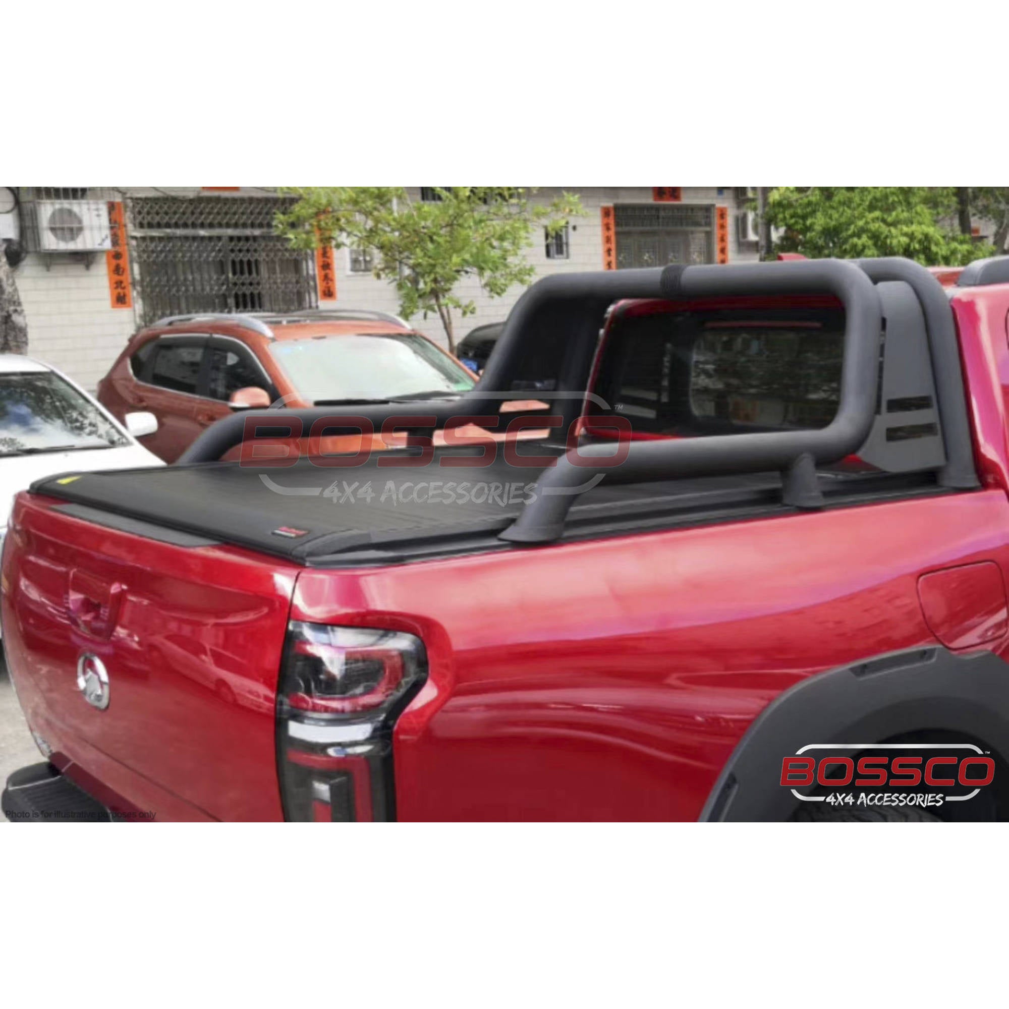 Electric Auto Roller Shutter Suitable For GWM Cannon X Vanta XSR 2022-2024 [Sport Bar Mounting Option: Adaptor Plates]