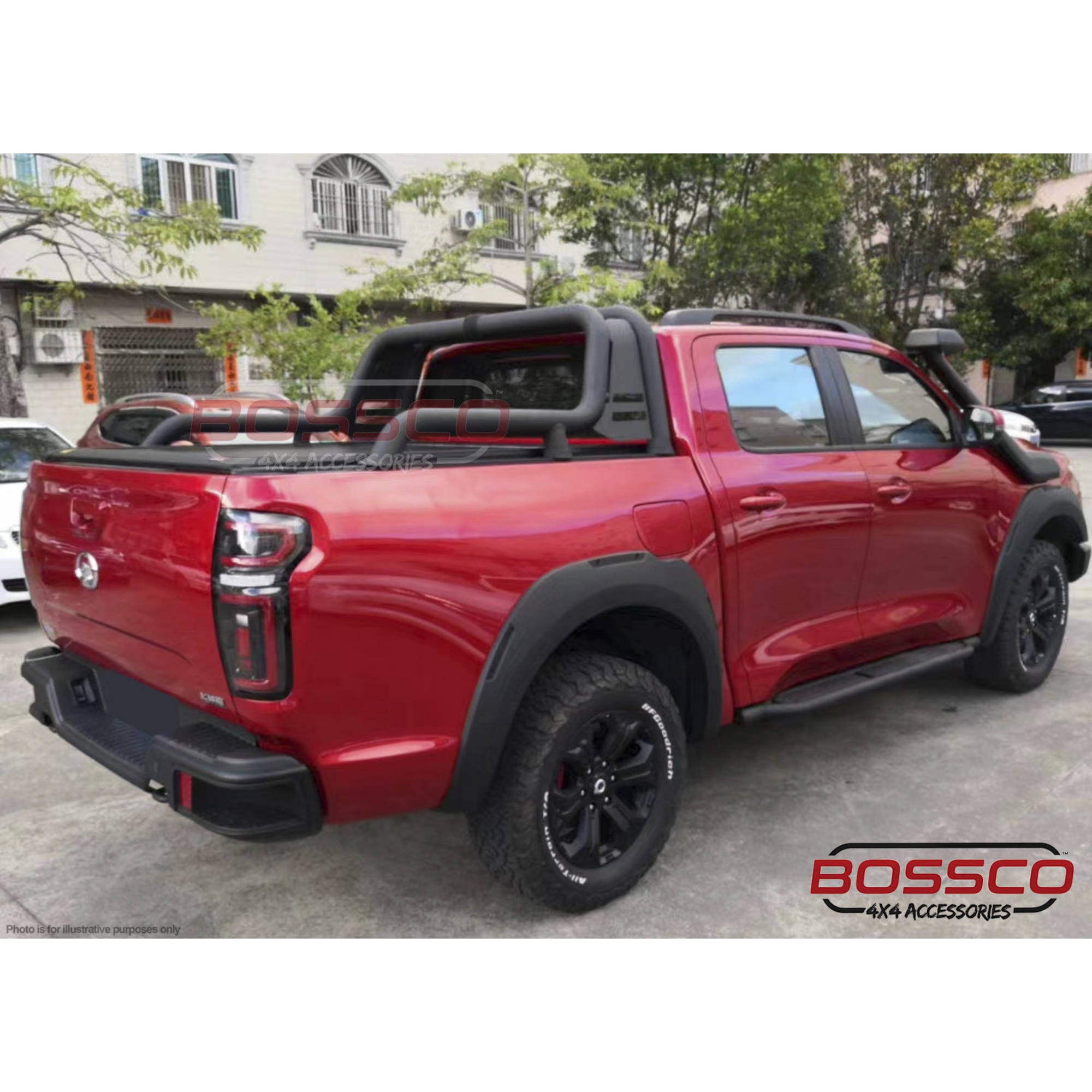 Electric Auto Roller Shutter Suitable For GWM Cannon X Vanta XSR 2022-2024 [Sport Bar Mounting Option: Adaptor Plates]