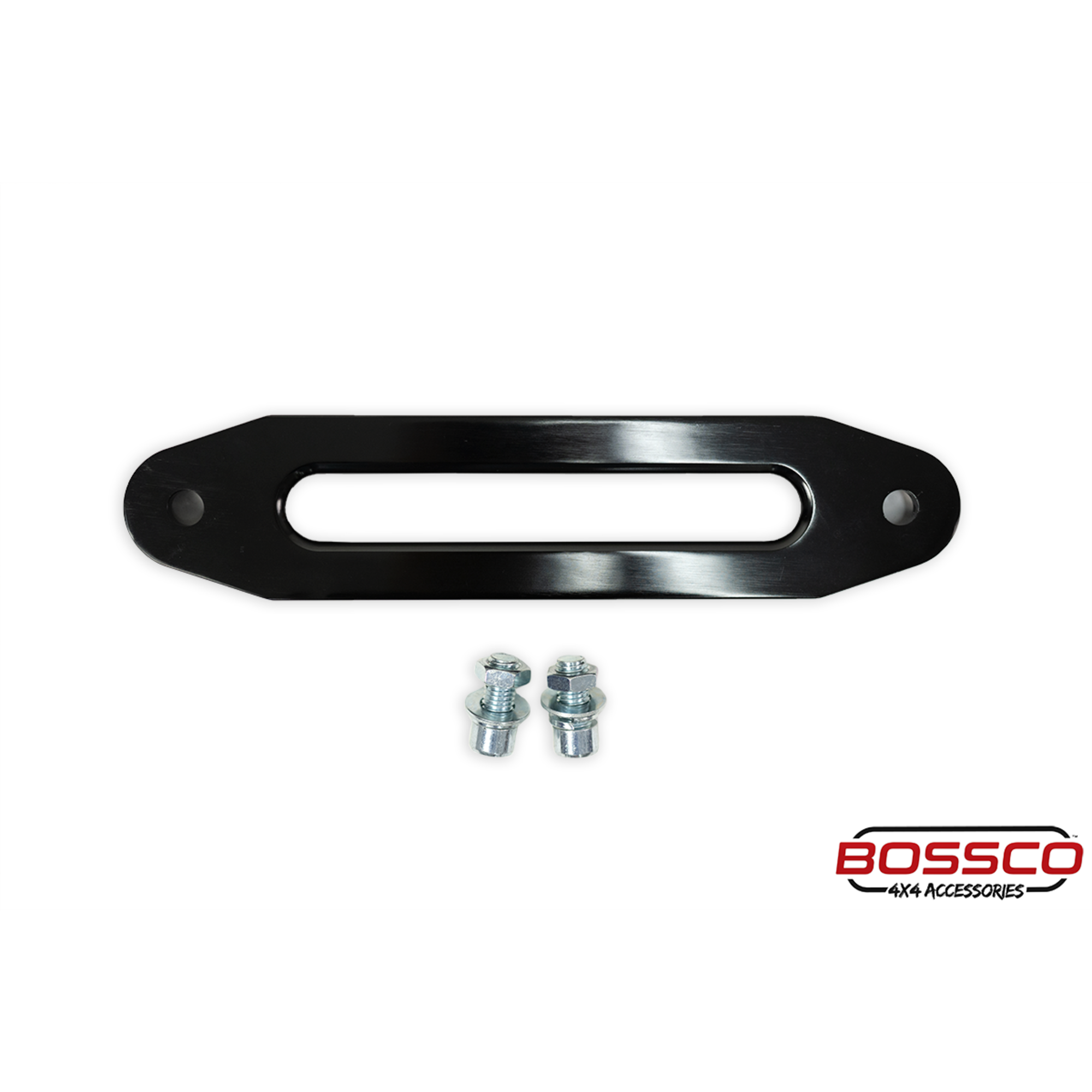 Bossco Black Hawse Fairlead | For Use With All Synthetic Winch Ropes | Std. 250mm Bolt Pattern