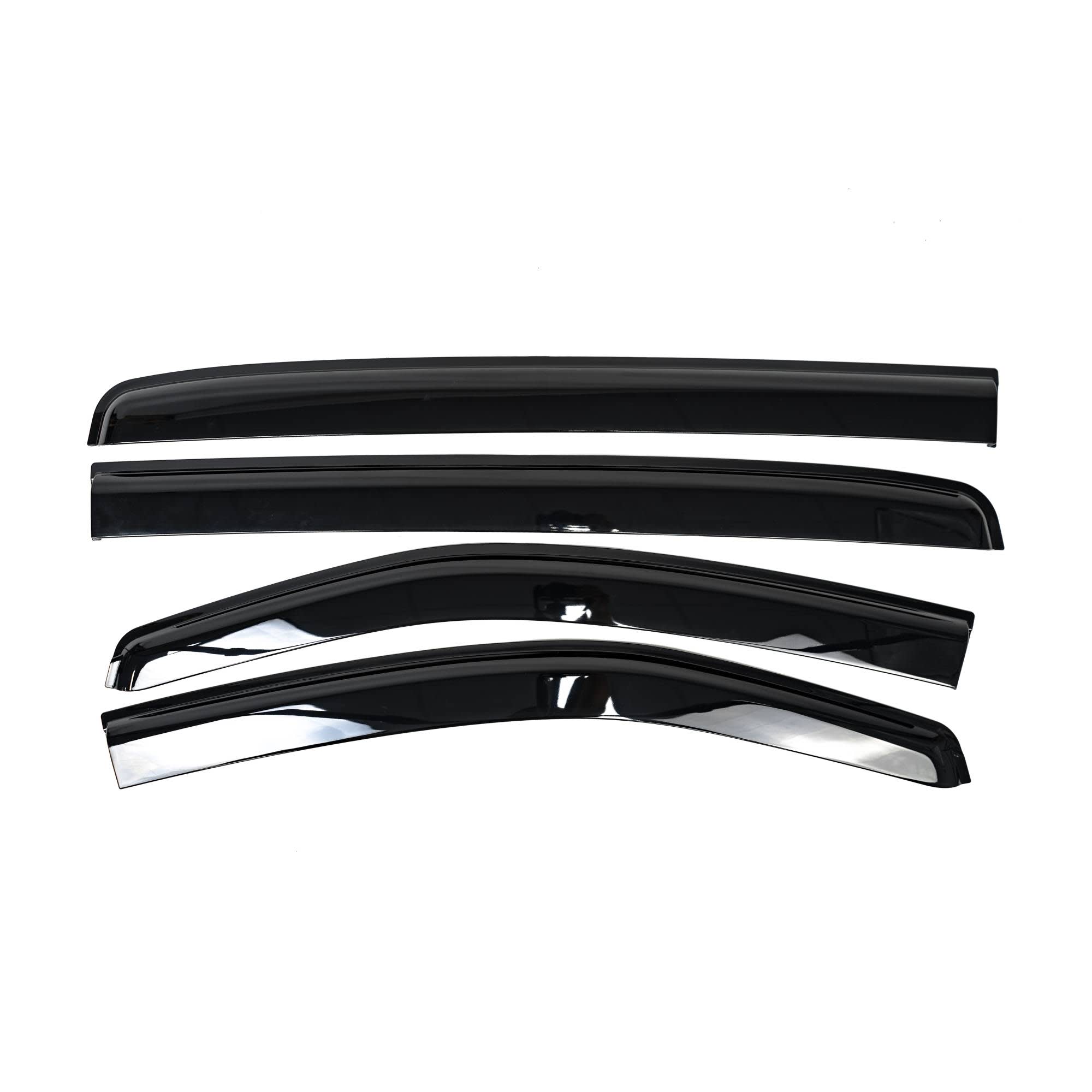 Black Tinted Slim Line Weathershields for Holden Trailblazer 2016-2020