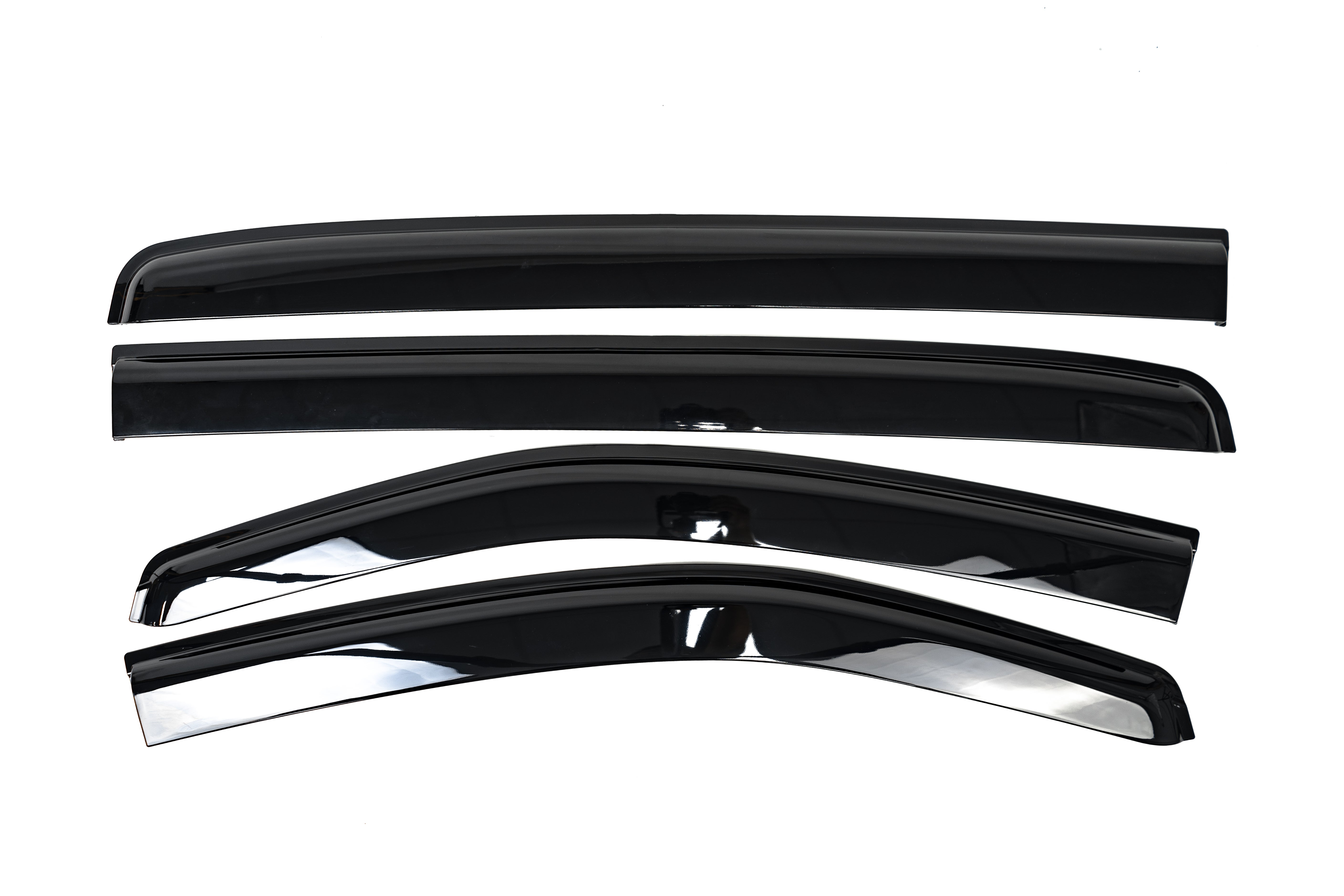 Black Tinted Slim Line Weathershields for Holden Trailblazer 2016-2020