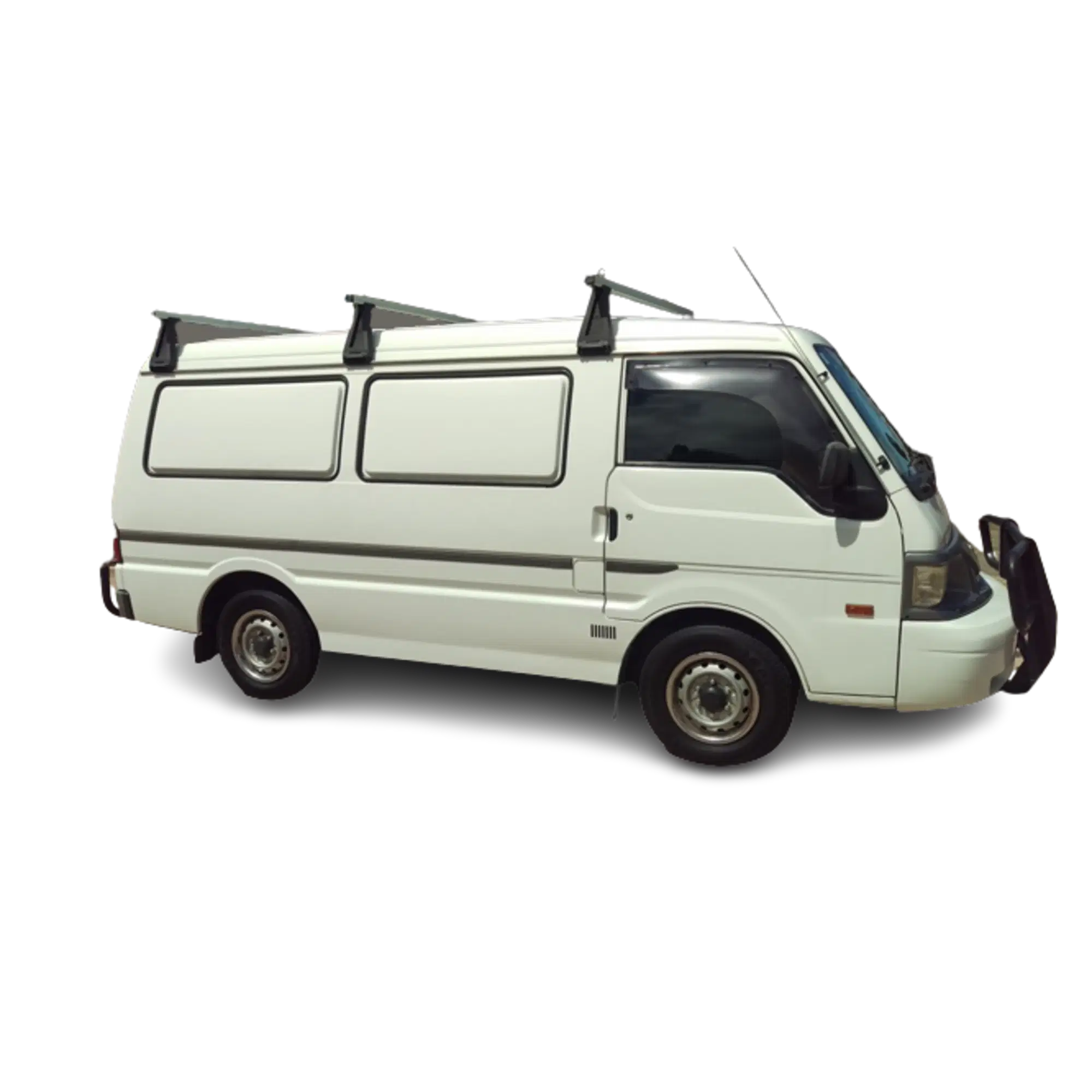 Silver Roof Racks Suitable for Mazda E2000 1985-2005 (High Roof)