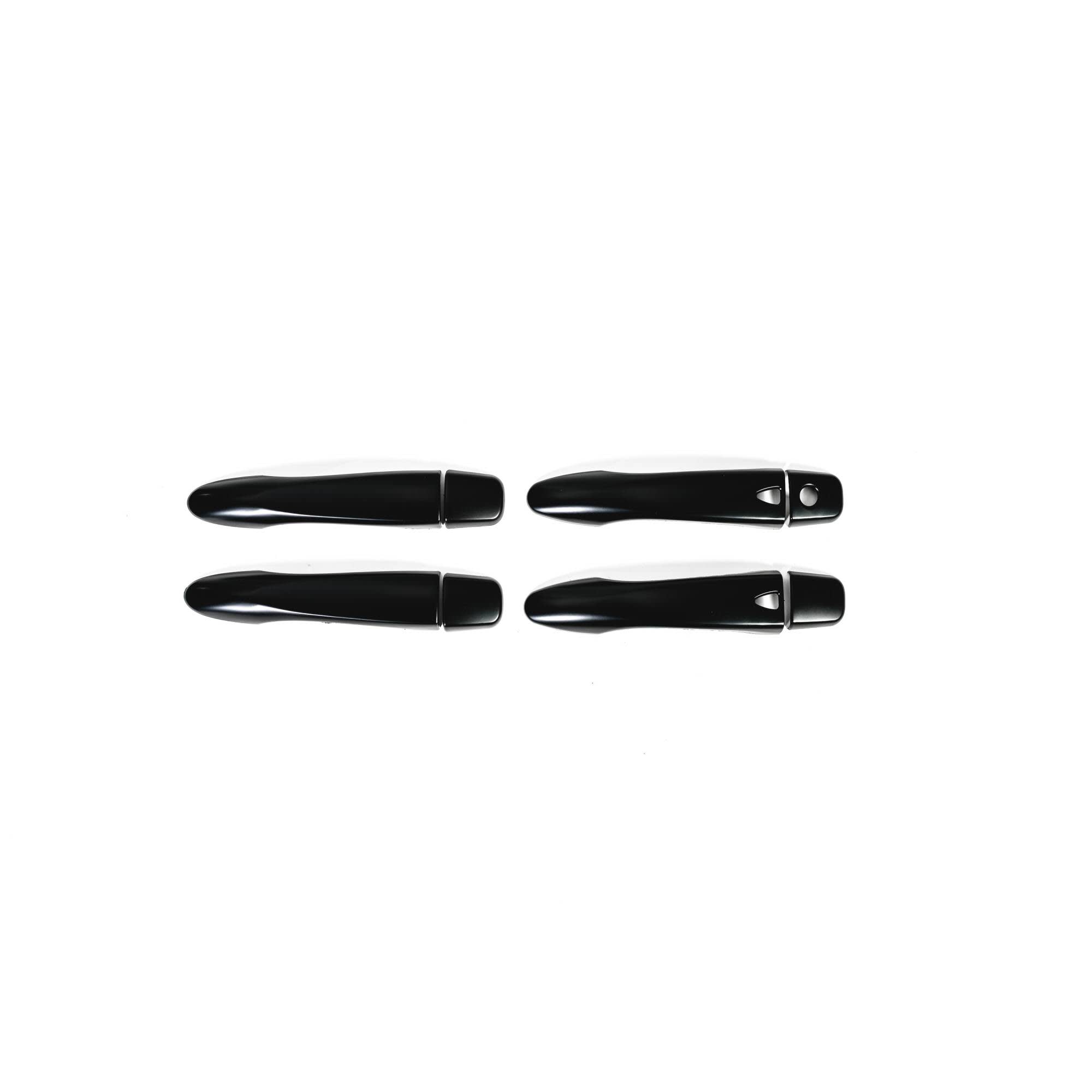 Black Door Handle Covers Suitable For Nissan Navara NP300 2015-2022 - Keyless Entry