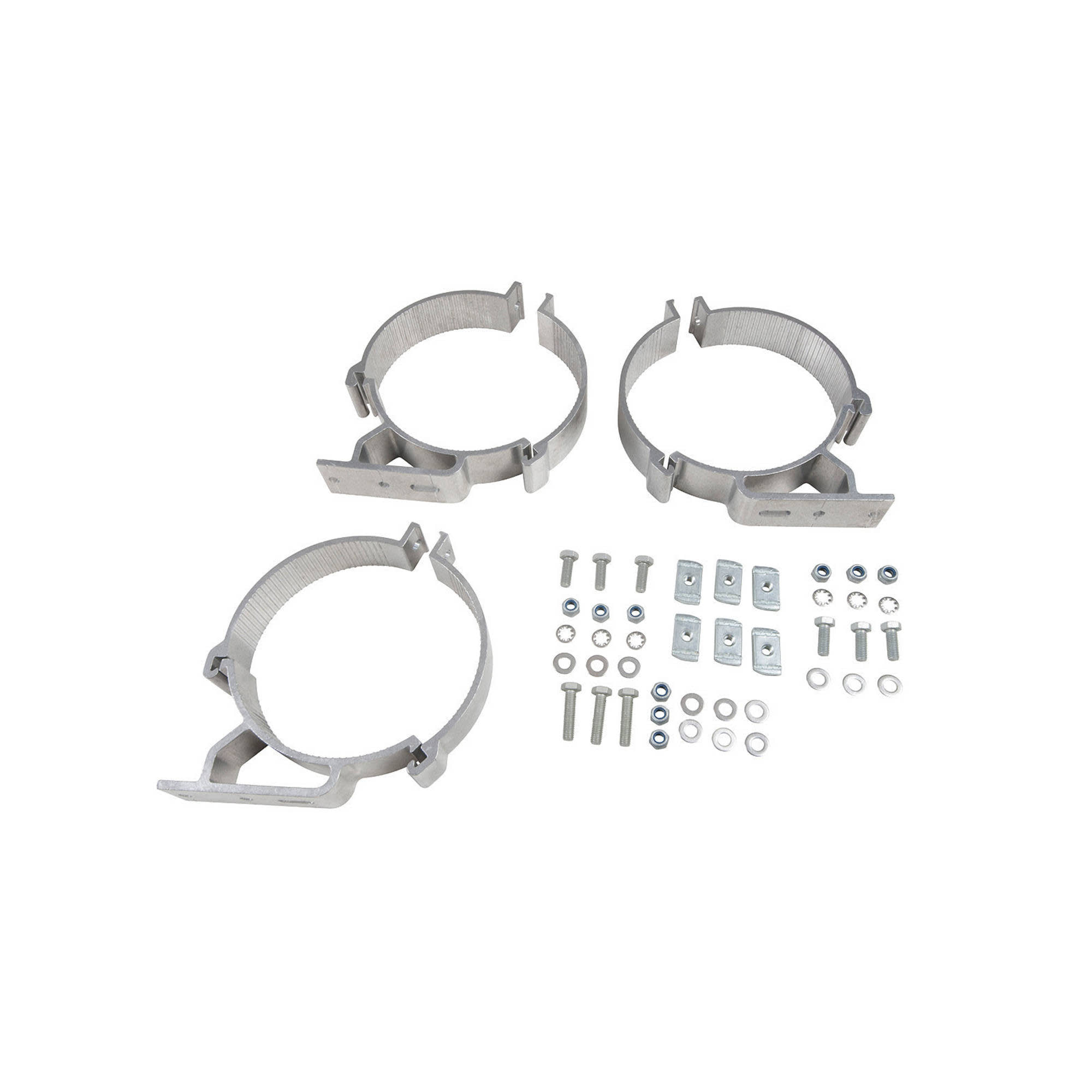 RHINO RACK MULTI FIT PIPE CONDUIT CLAMP 150MM - SET OF 3