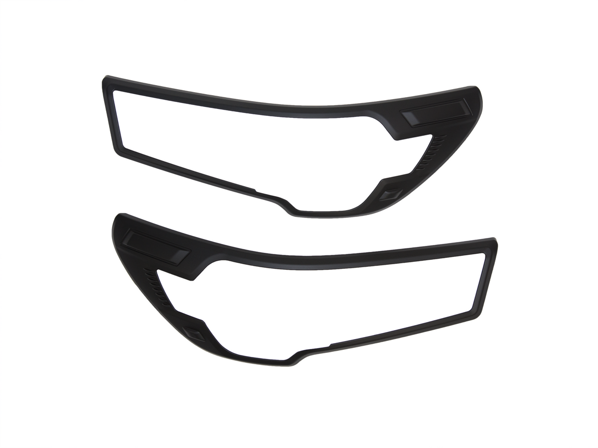 Front Black Headlight Head Light Trim Covers Suitable For Toyota Hilux 2020-2021