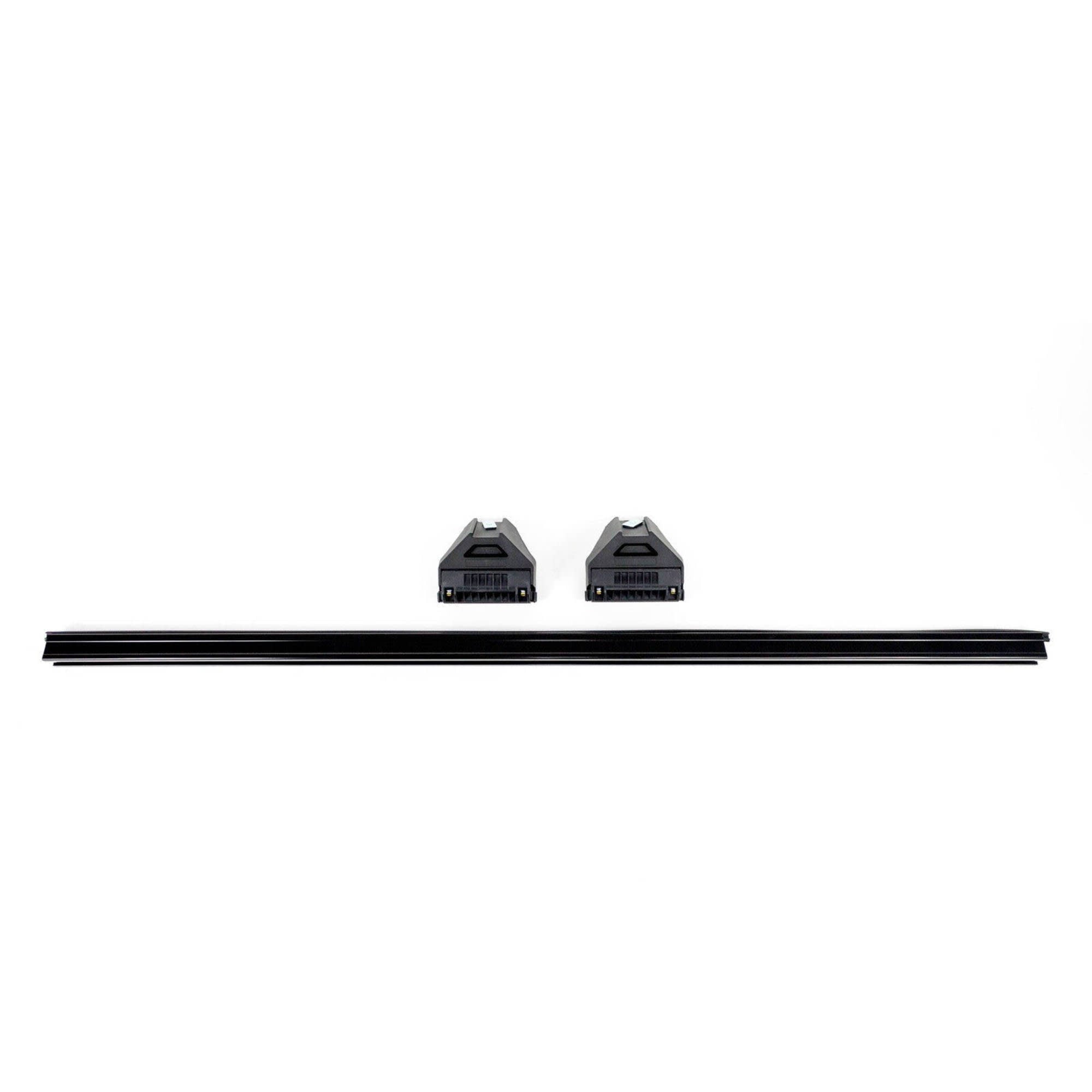 Black Heavy Duty Low Mount Roof Racks Suitable For Toyota Hiace LWB 2005-2019 - 2 bars