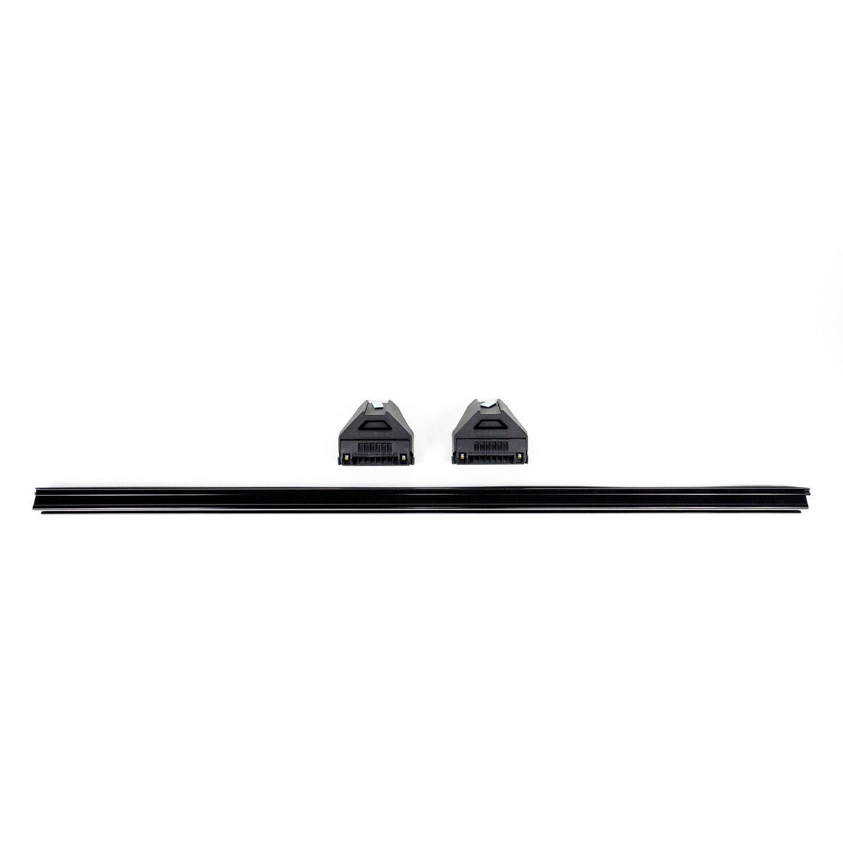 Black Heavy Duty Low Mount Roof Racks Suitable For Toyota Hiace LWB 2005-2019 - 2 bars