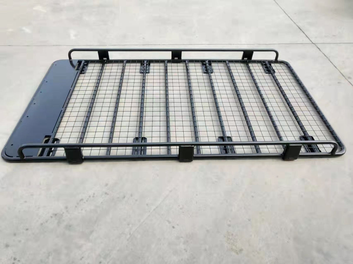 Black Aluminum Mesh Roof Platform Baskets/Trays Suitable For Gutter Mount Vehicles