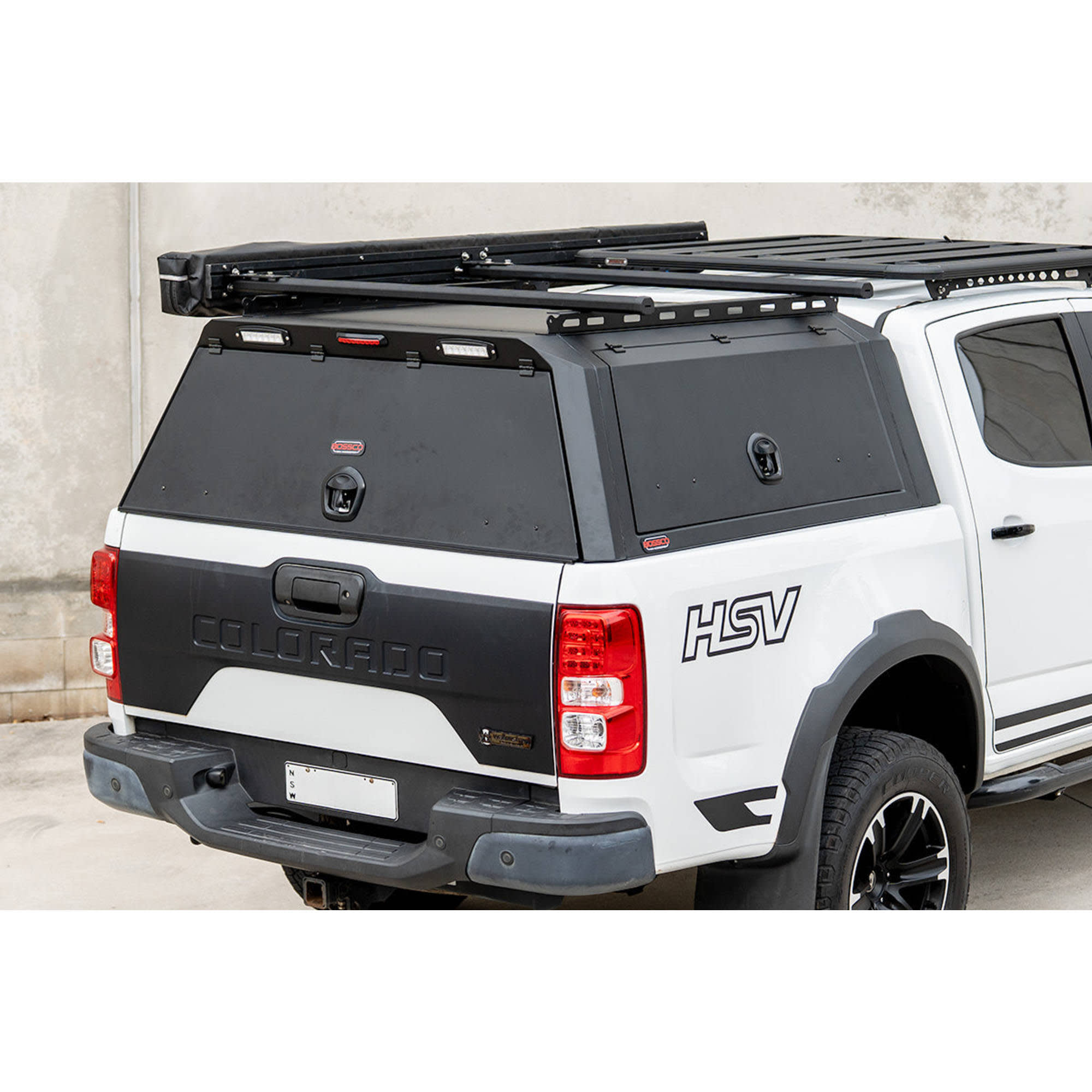 BCX-R Black Aluminium Tub Canopy for Holden Colorado RG Series 2012-2020