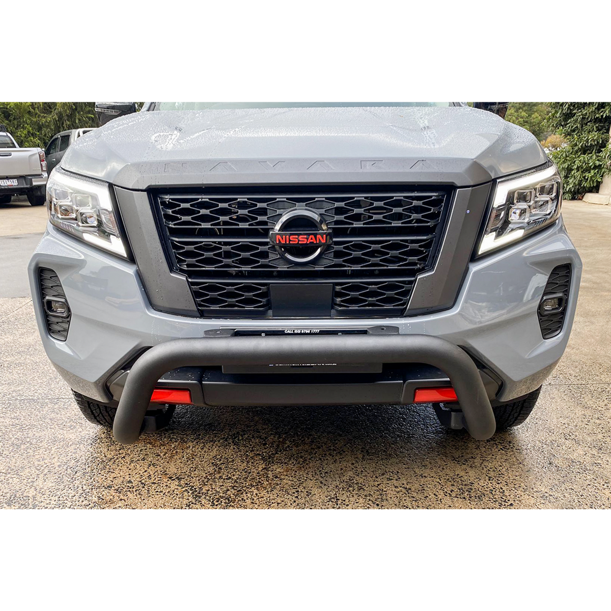 Sensor Compatible Black Nudge Bar Suitable For Nissan Navara 2021-2025