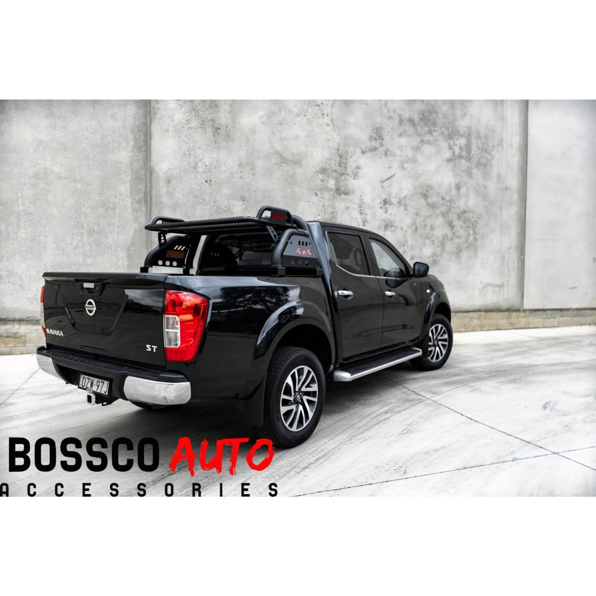 Tonneau Cover-Compatible Loaded Sports Bar with Roof Basket For Nissan Navara NP300