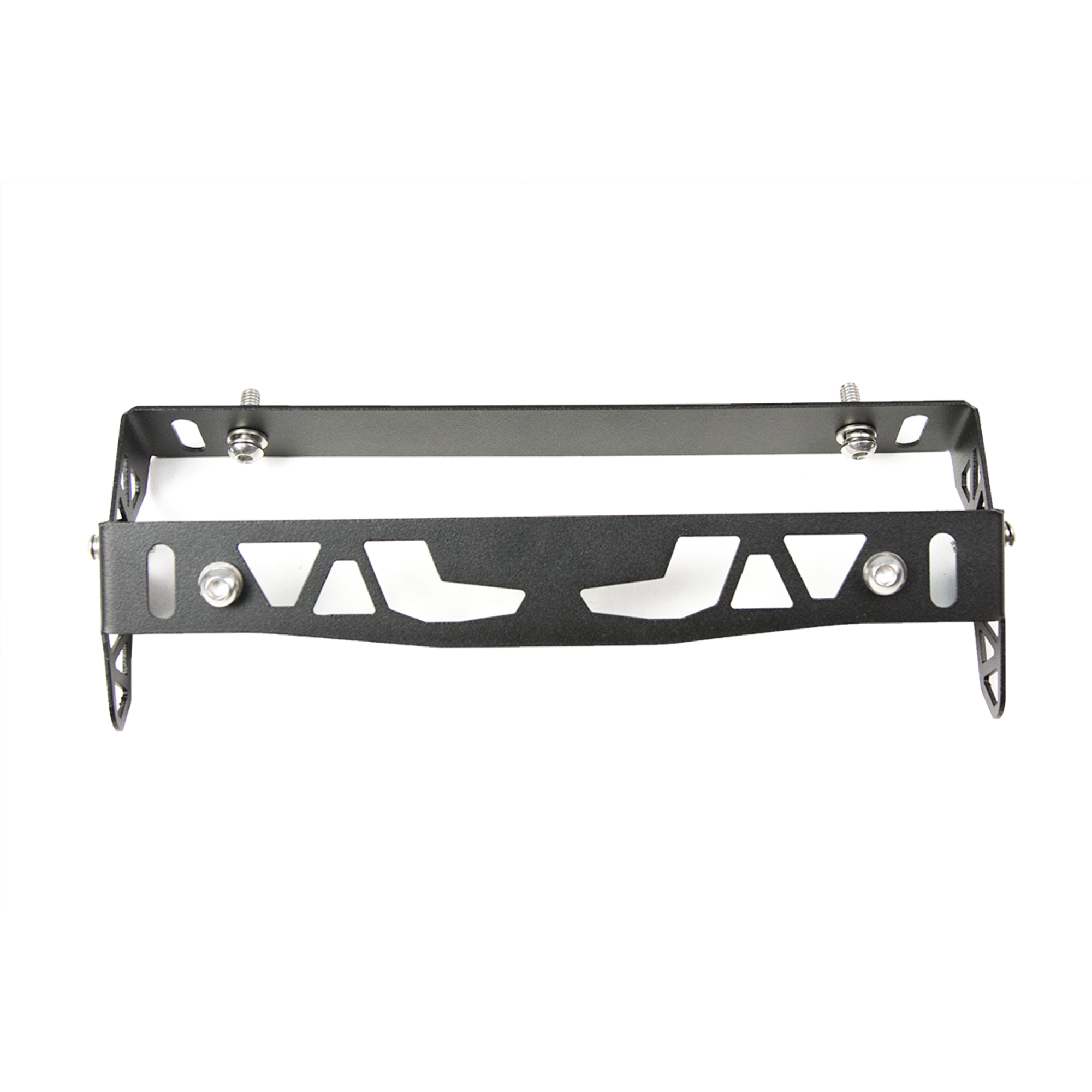 Black Bullbar Licence Plate Flip Up Bracket Mount Holder For Winch