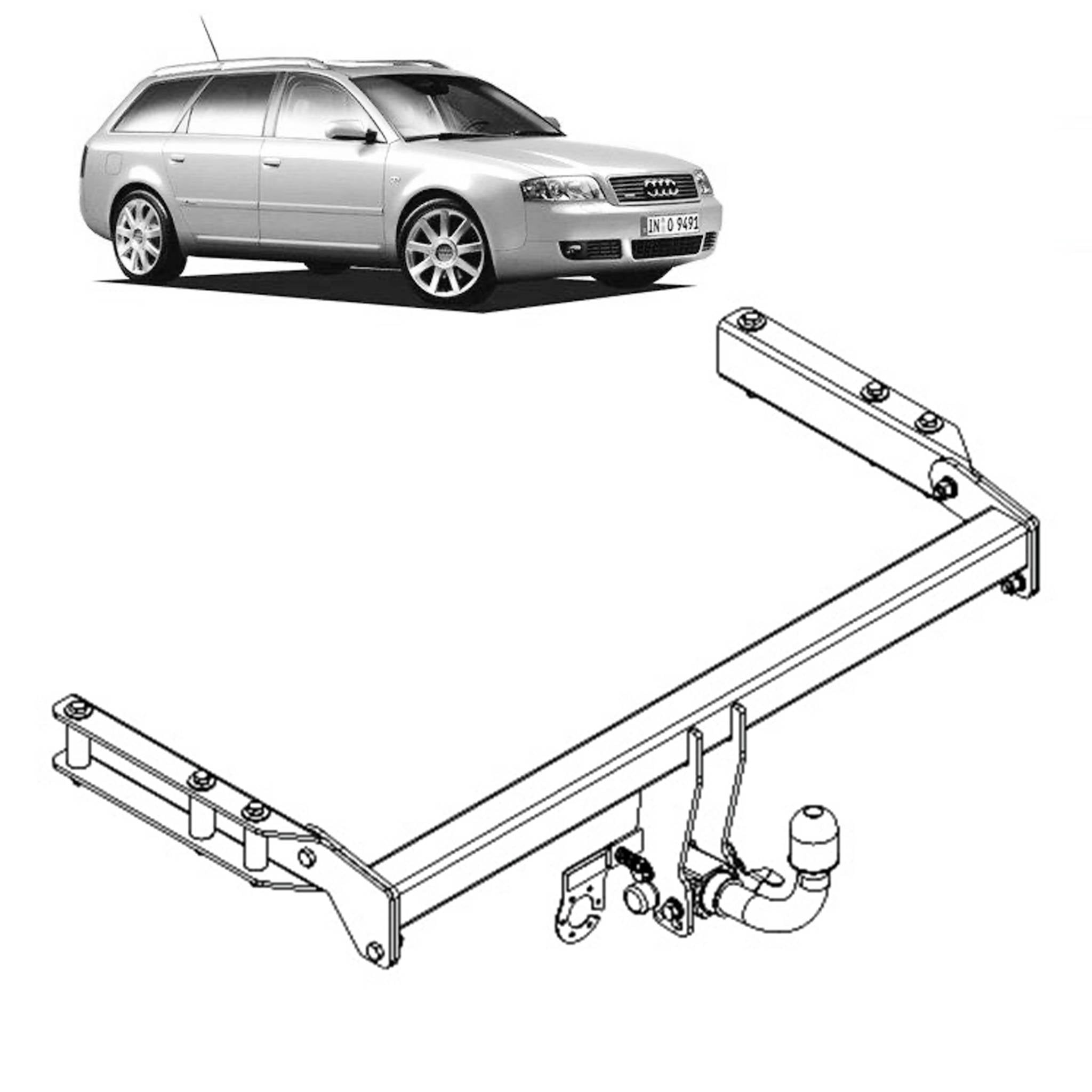 TAG Towbar European for Audi Allroad (2000 - 2006)