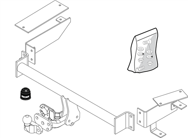 Brink Towbar for Holden Combo Box Body Van (01/2002 - 2012)