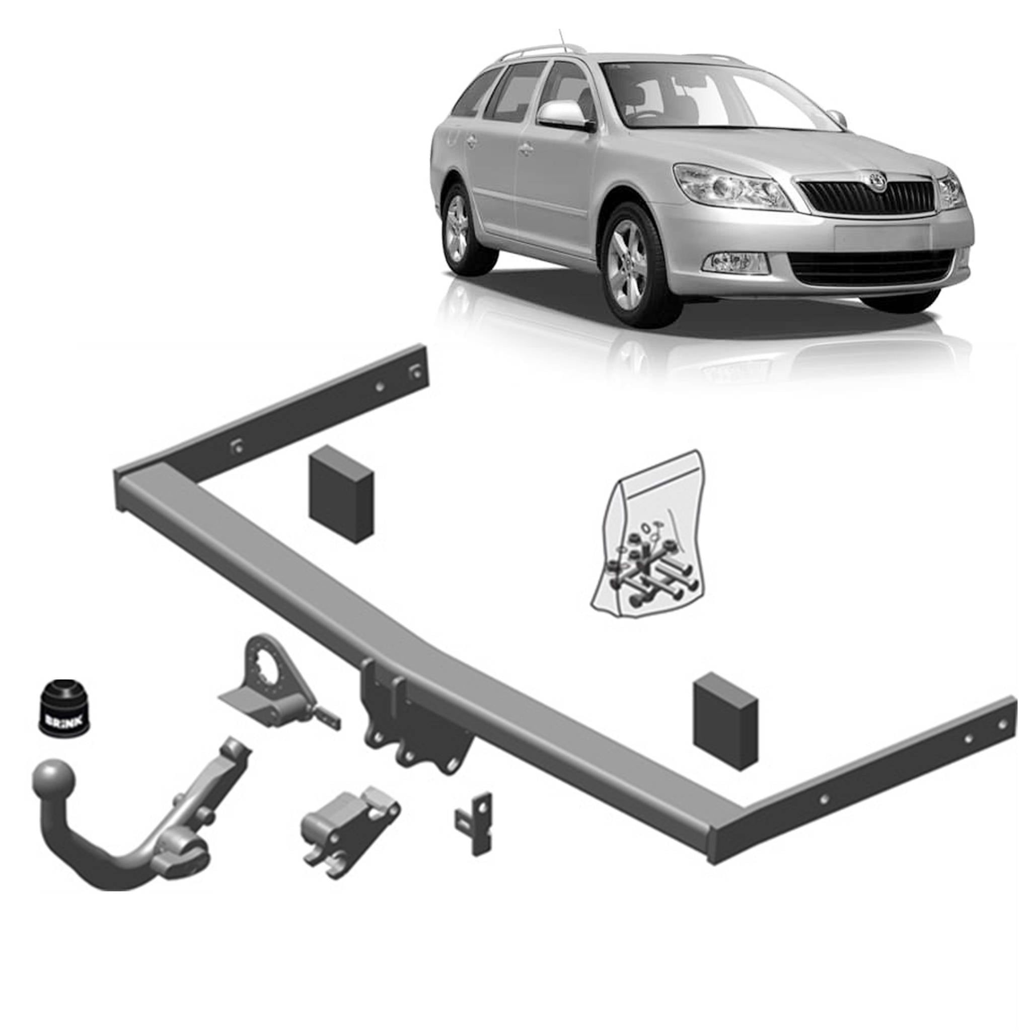 Brink Towbar European for Skoda Octavia (02/2004 - 06/2013)