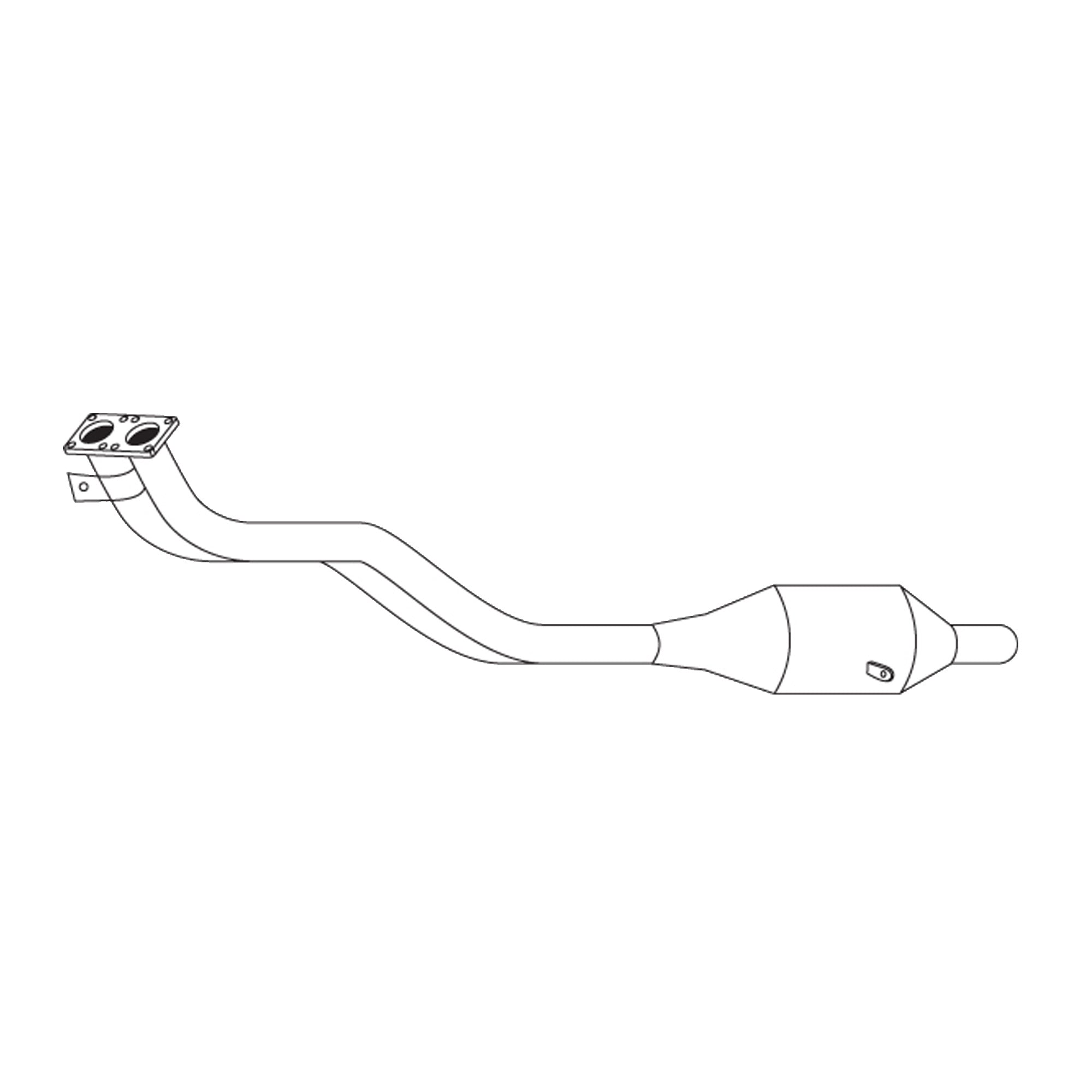 Redback Underfloor Catalytic Converter for Audi A3 (05/1997 - 05/2003)