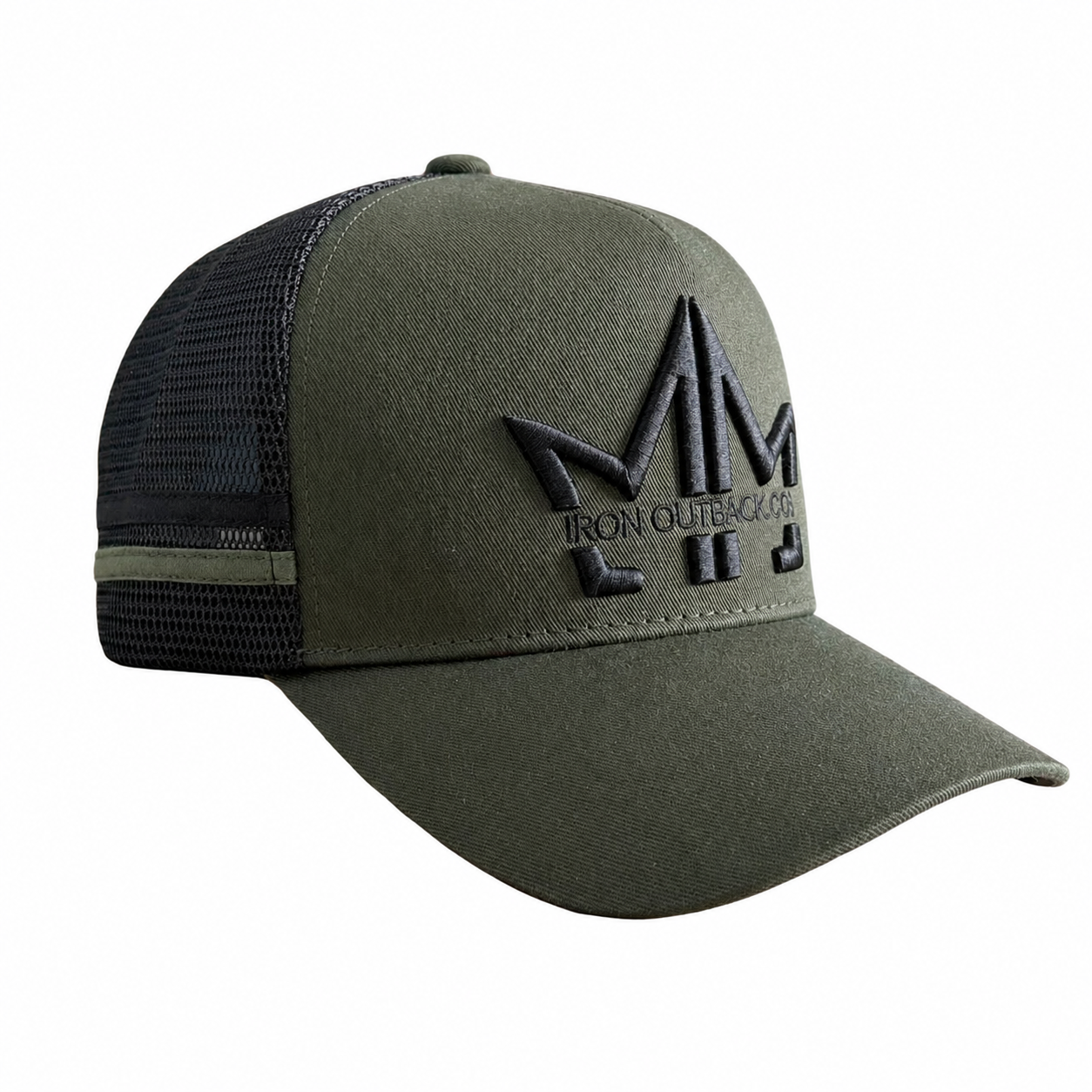 Iron Outback Co. Trucker Cap | Adjustable Mesh Snapback Cap for Outdoor & Everyday Wear