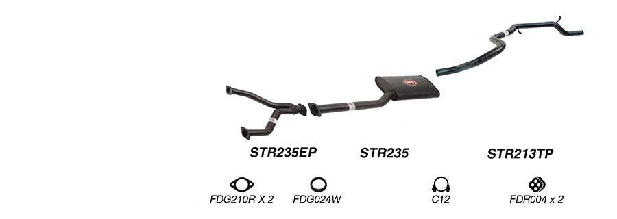 Redback Performance Exhaust System for Ford Falcon (07/1991 - 09/2002), Fairmont (07/1991 - 09/2002), Ford Falcon (07/1991 - 09/2002), Fairmont (07/1991 - 09/2002)
