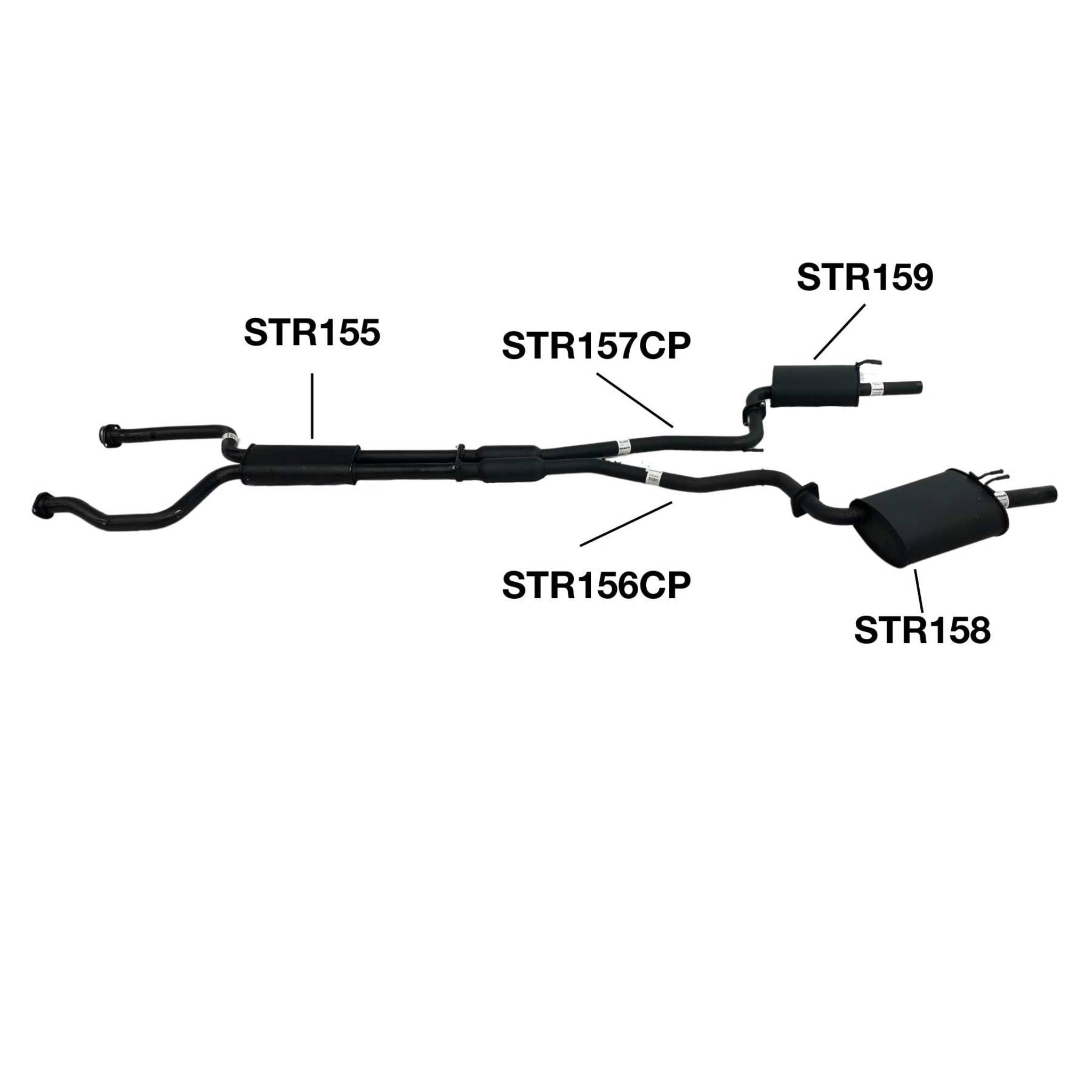 Redback 2.25" Dual Cat Back Exhaust for Holden Commodore VE/VF Sedan