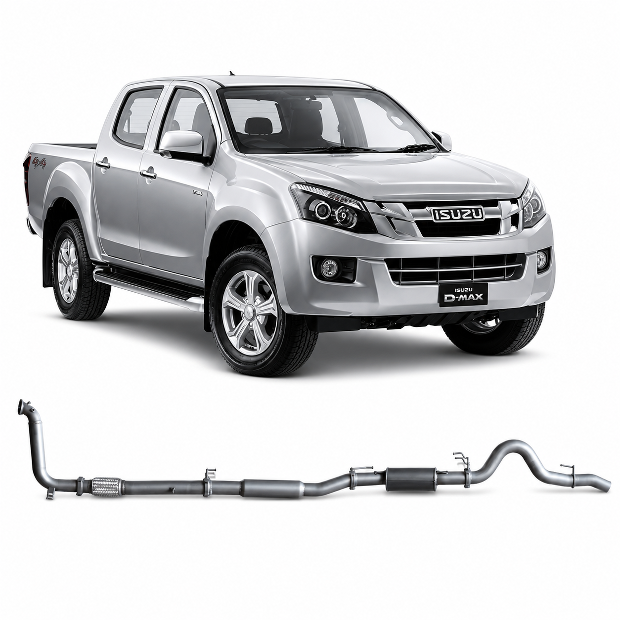Redback Extreme Duty Exhaust for Isuzu D-MAX (06/2012 - 10/2016)