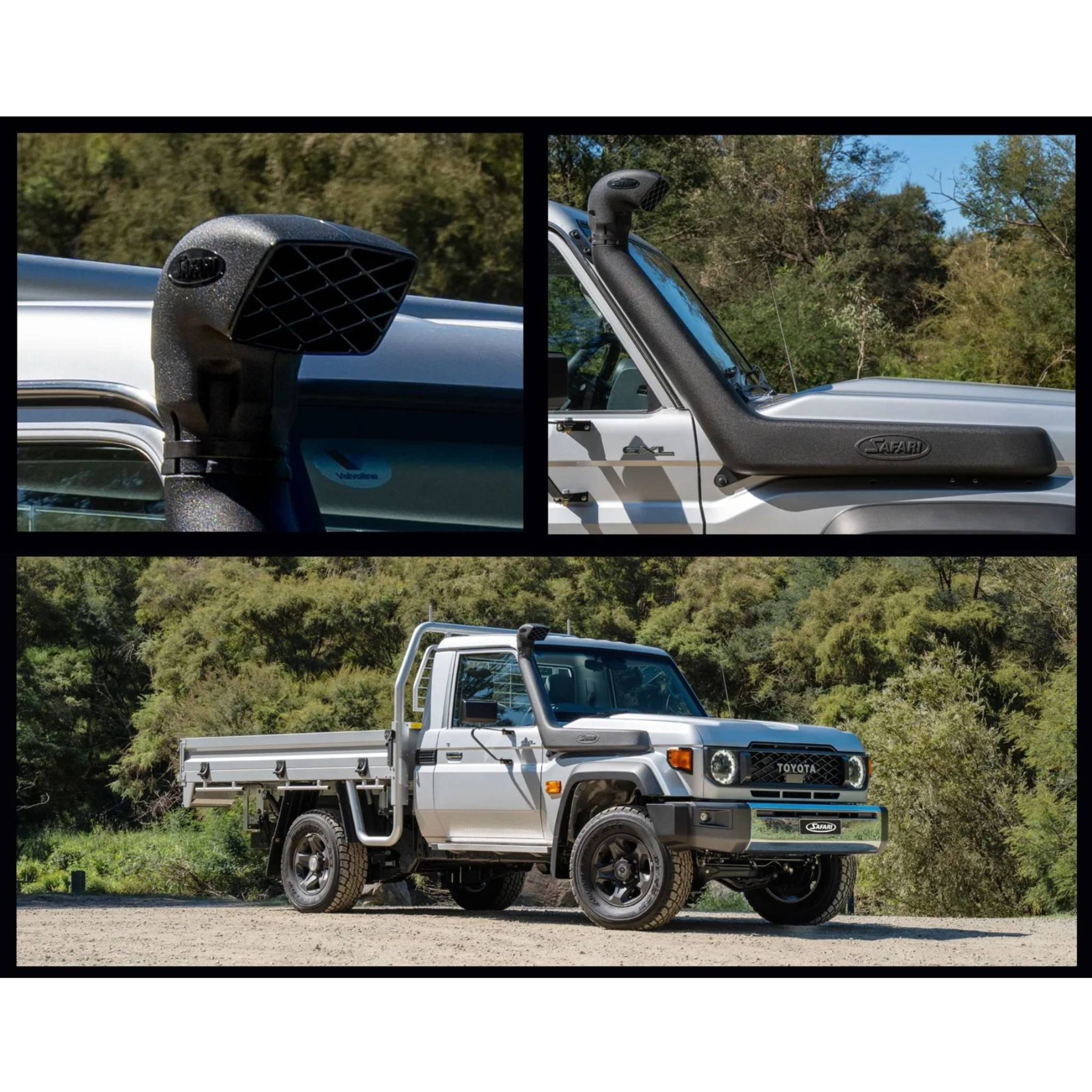 Safari V-Spec Snorkel for Toyota Landcruiser 70 Series Facelift Models (09/2023 - on)