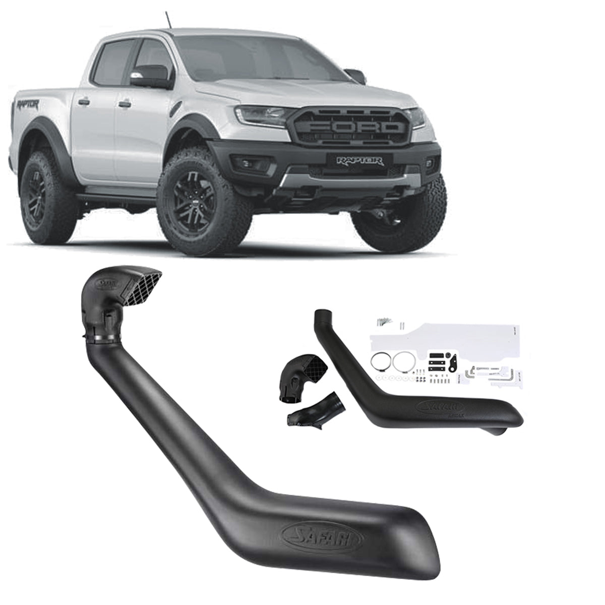 Safari ARMAX Snorkel for Ford Ranger Raptor 2.0L Bi-Turbo 09/2018–05/2022