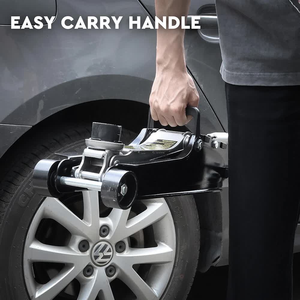 Hydraulic Floor Jack 2.5T Trolley Low Profile Car Track Quick Lifting 85-385mm