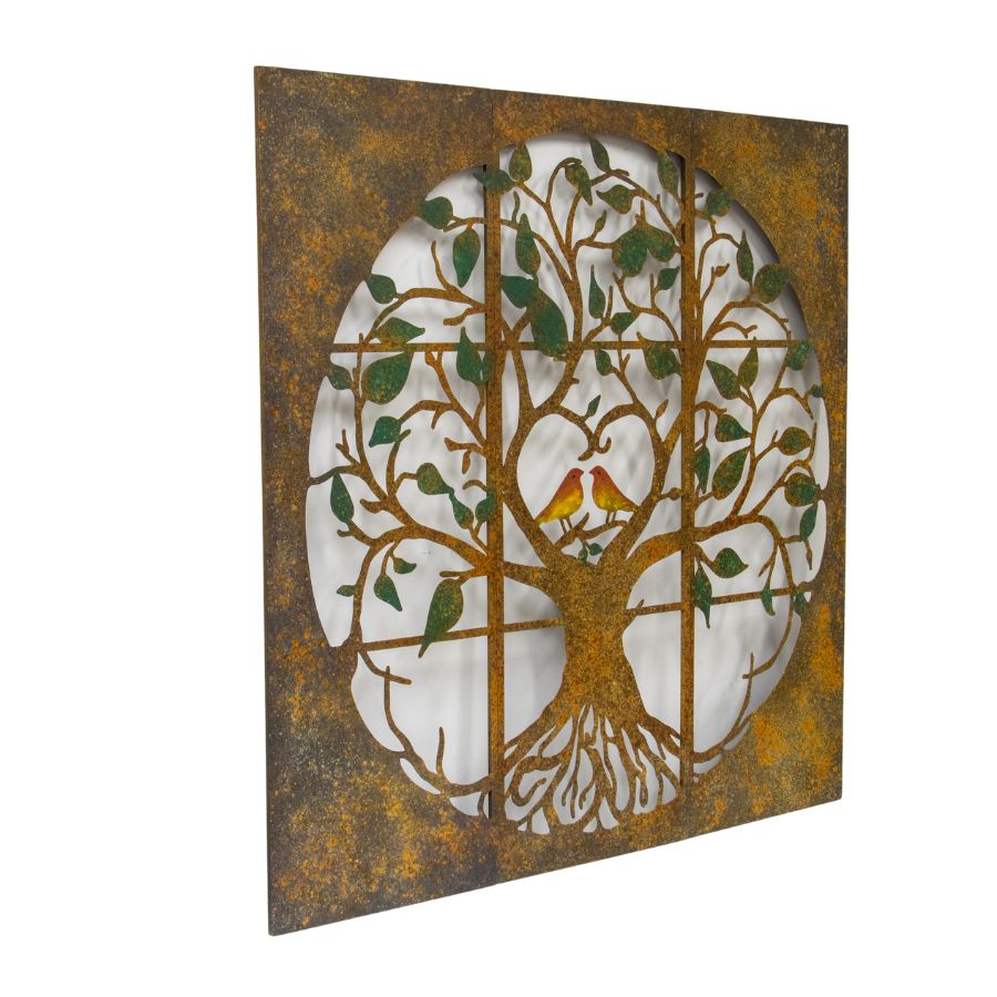 Laser Cut Tree of Life 3 Piece Wall Art 90cm