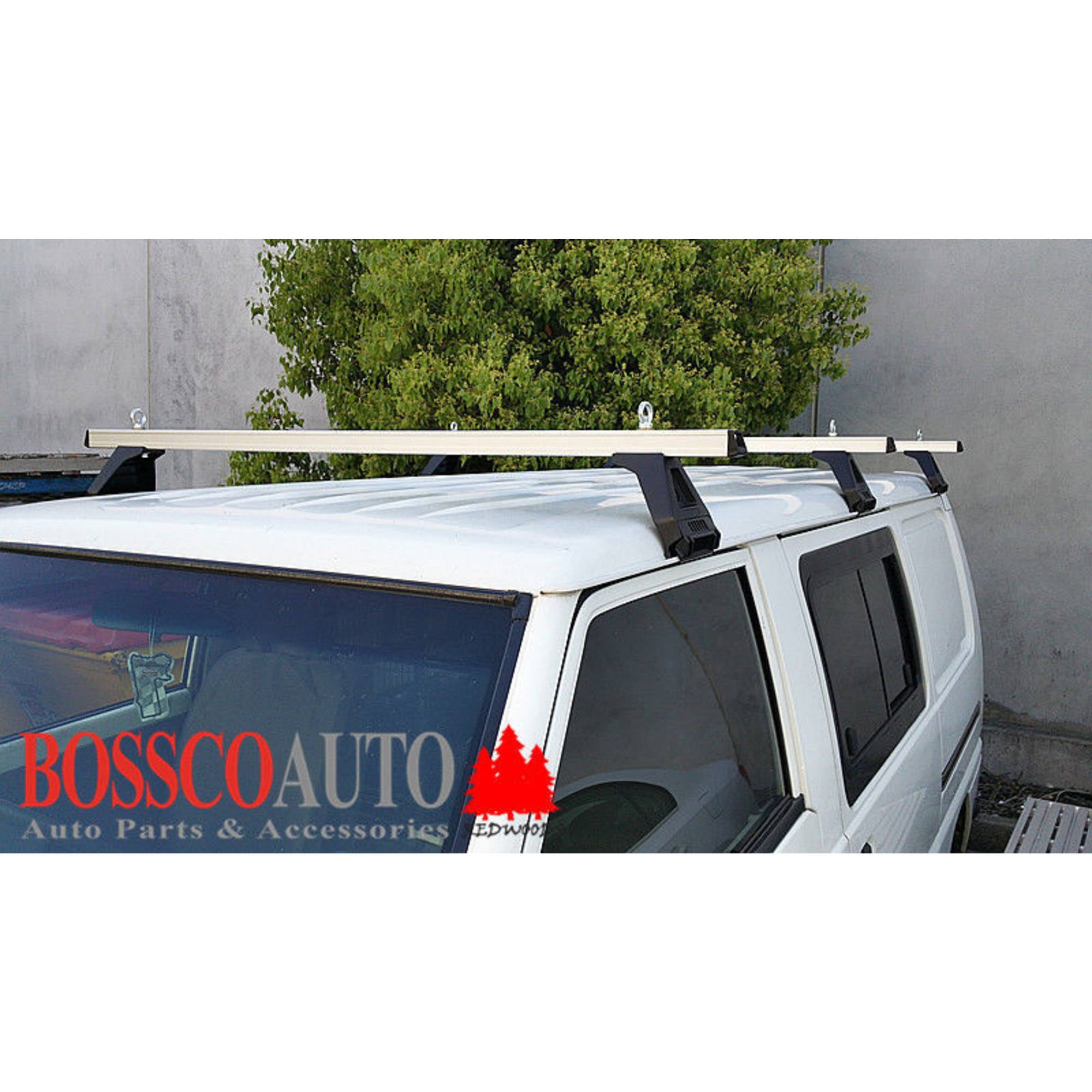 Black ROOF RACKS suitable for FORD ECONOVAN 1999-2020 (Low Roof)