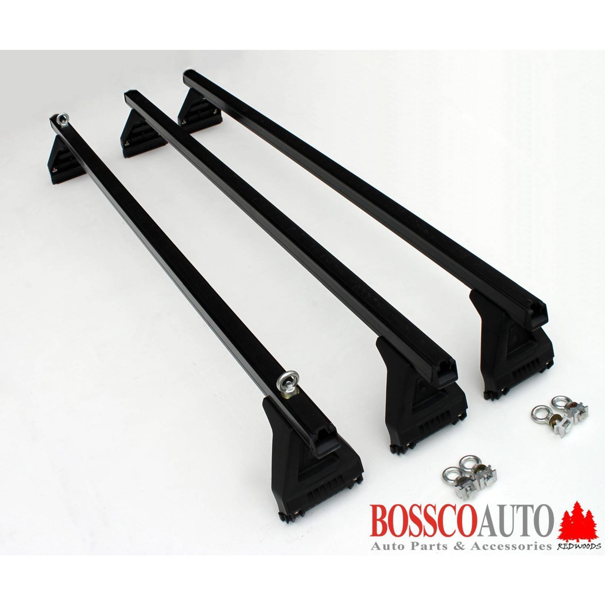 Heavy Duty Black ROOF RACKS suitable for Toyota Landcruiser 40s series 1968-1984 Low Roof (Set of 3)