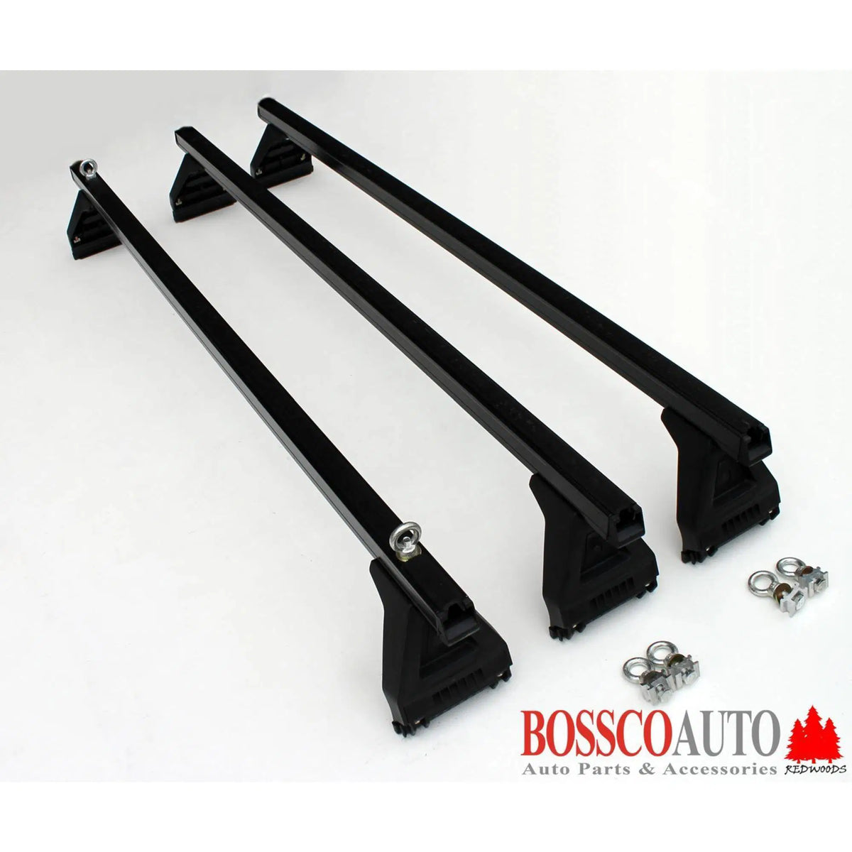 Heavy Duty Black ROOF RACKS suitable for Toyota Landcruiser 40s series 1968-1984 Low Roof (Set of 3)