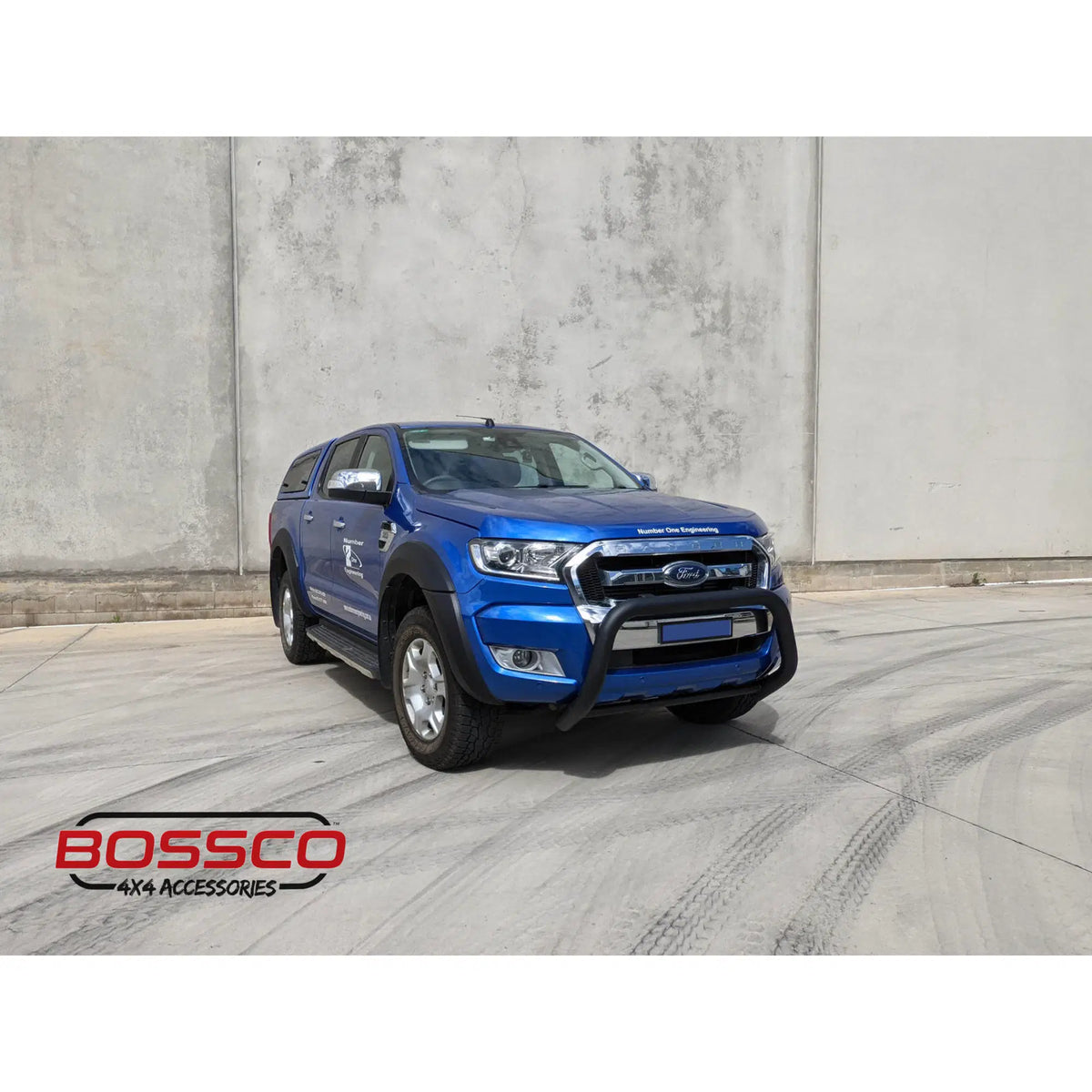 Black Nudge Bar Suitable for Ford Ranger PX MK2 2015-2018 with Front Sensors