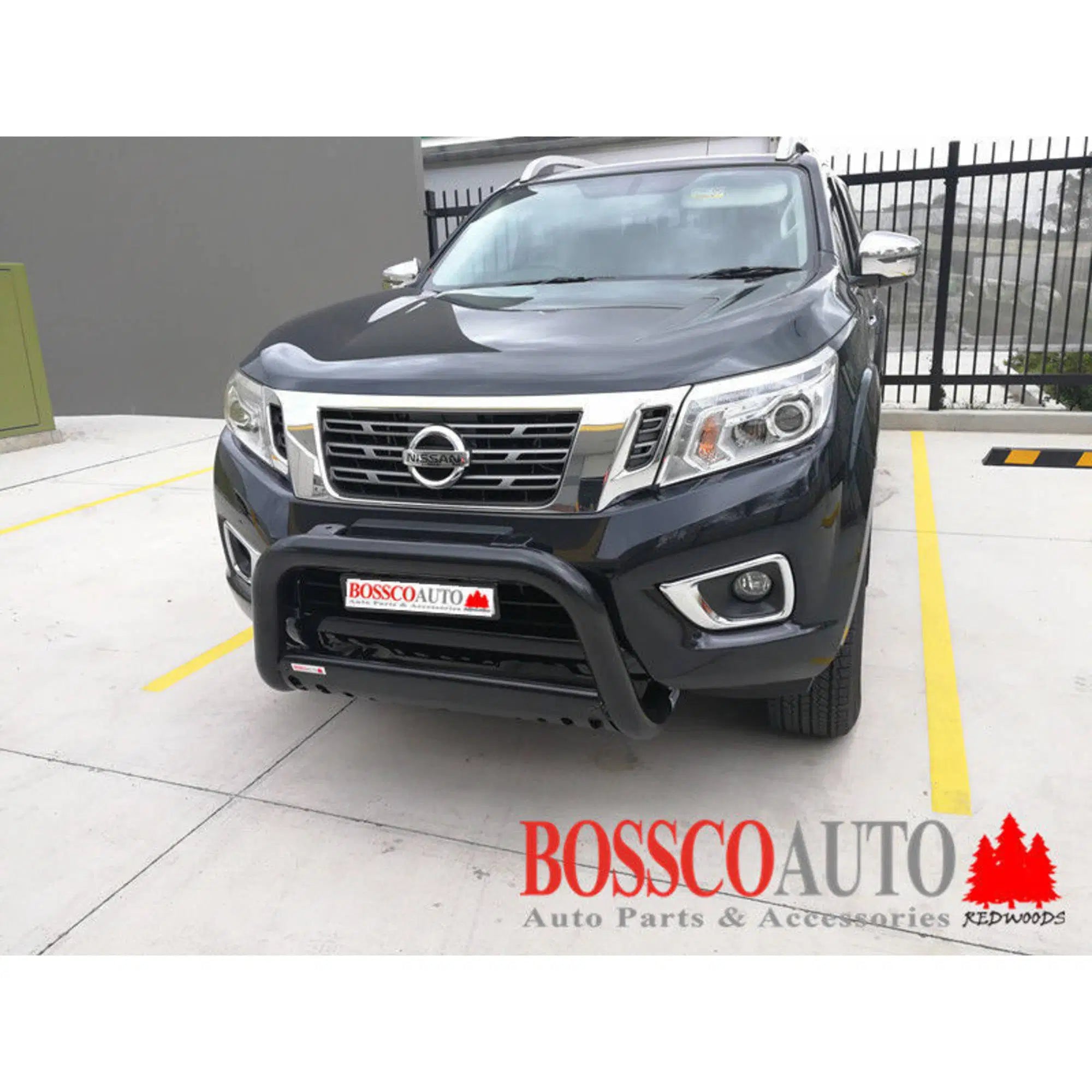 Black Nudge Bar Suitable for Nissan Navara NP300 D23 2015-2020