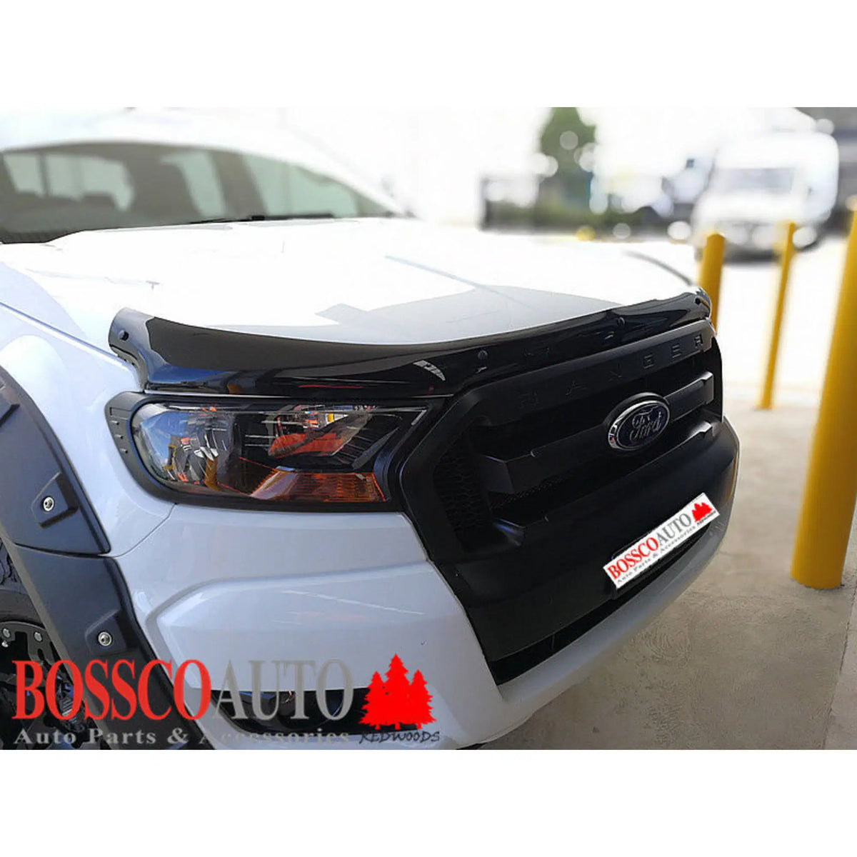 Weathershields Window Visors and Bonnet Protector Suitable for Ford Ranger MKII