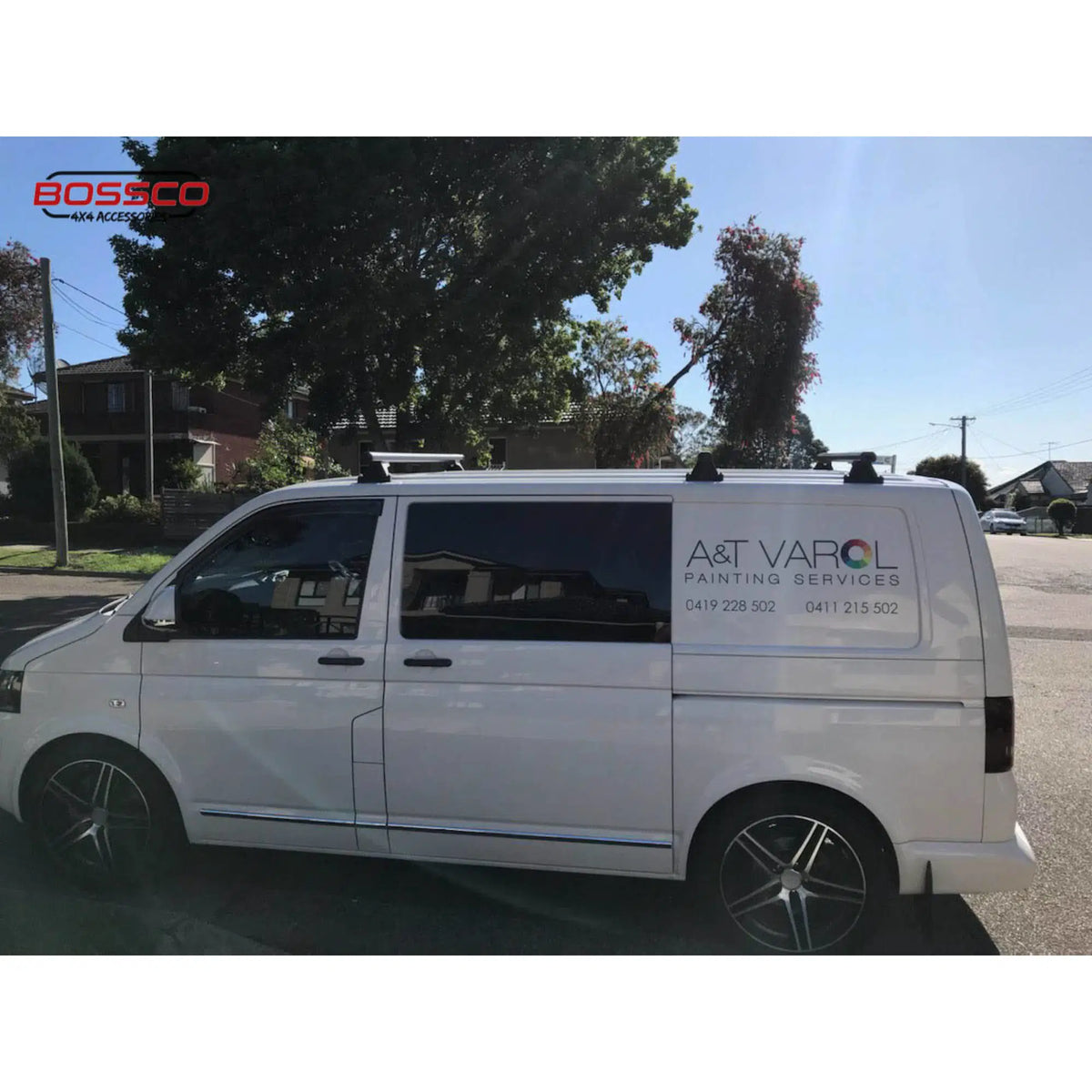 Set of 2 Heavy Duty Roof Racks suitable for Volkswagen Transporter T5 T6 2004-18