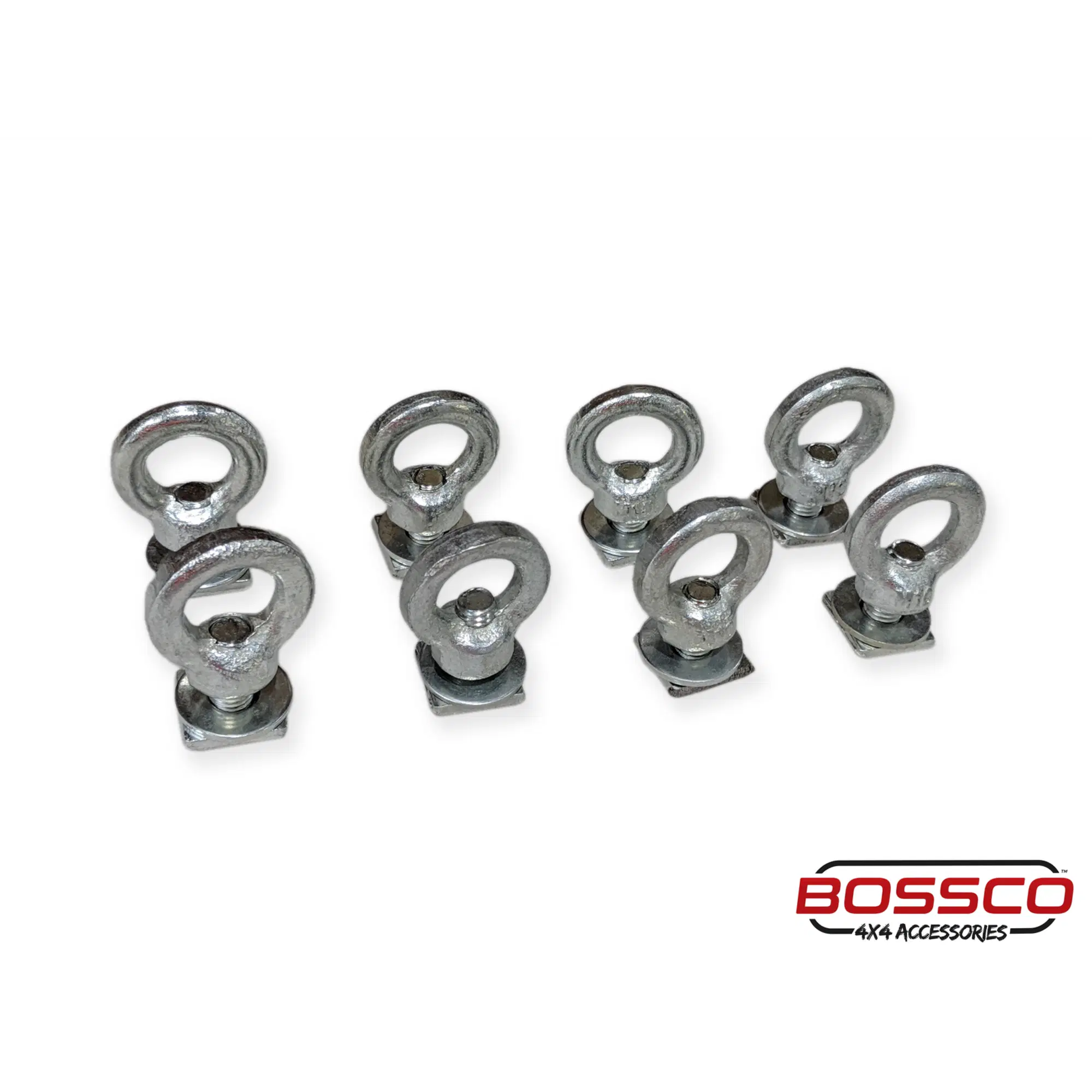 Set of 8 Eye Bolts for Heavy Duty Roof Racks (Hexagon Bar)