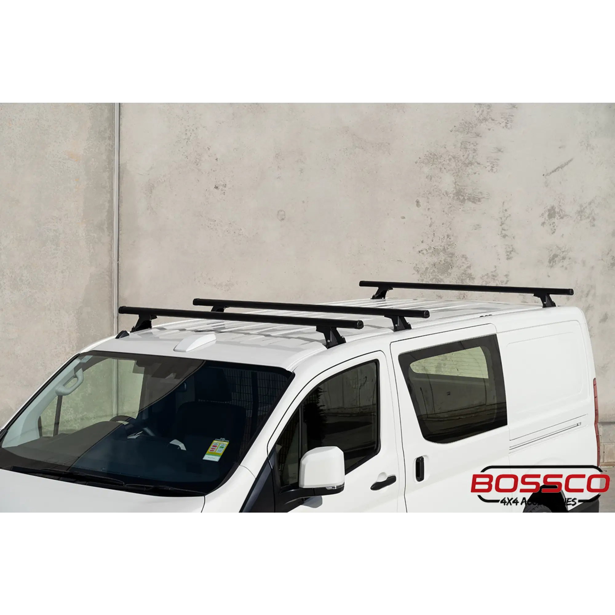 Set of 3 Black Heavy Duty Roof Racks Suitable for Toyota Hiace 2019-2025