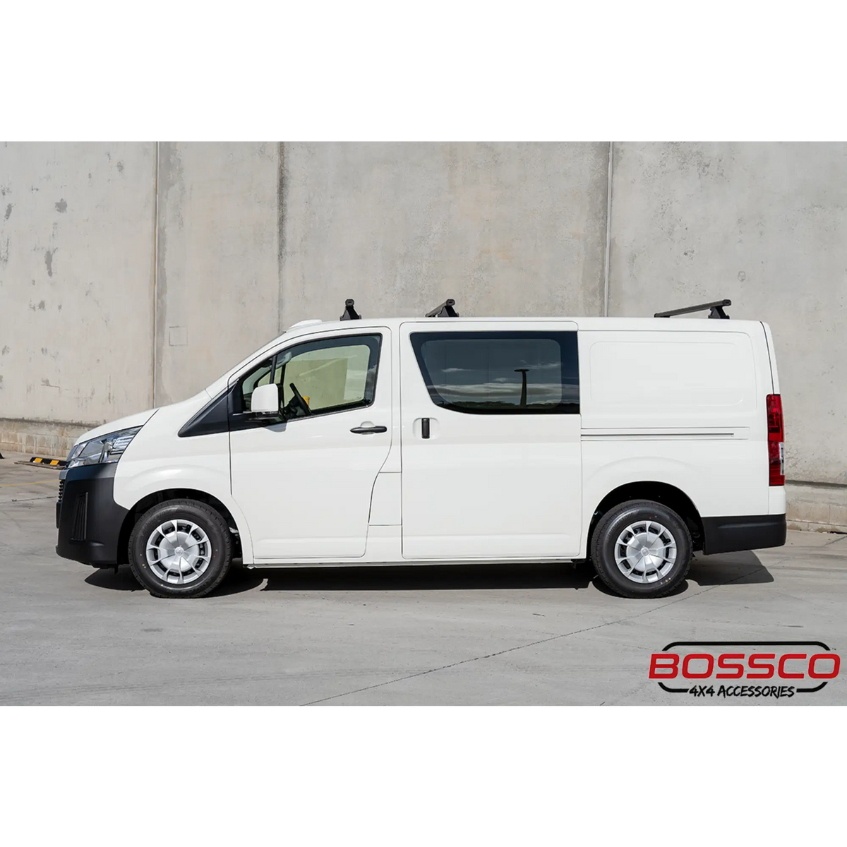 Set of 3 Black Heavy Duty Roof Racks Suitable for Toyota Hiace 2019-2026