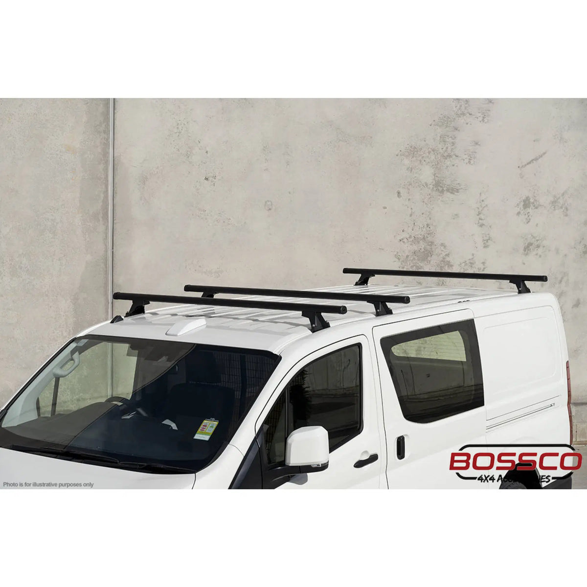 Set of 2 Black Heavy Duty Roof Racks Suitable for Toyota Hiace 2019-2026