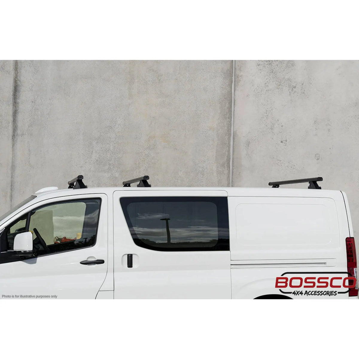 Set of 2 Black Heavy Duty Roof Racks Suitable for Toyota Hiace 2019-2026