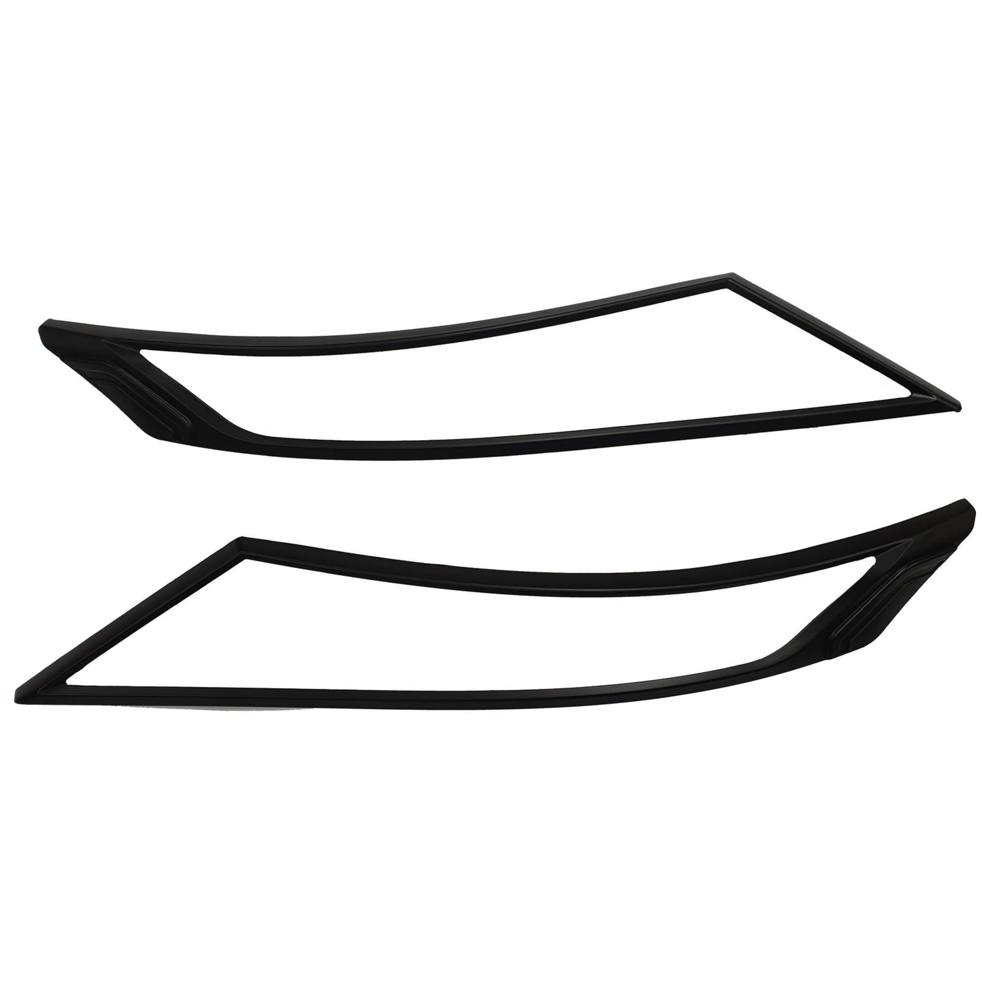 Front Black Headlight Head Light Trim Covers Suitable For Mitsubishi Triton MR 2019-2023