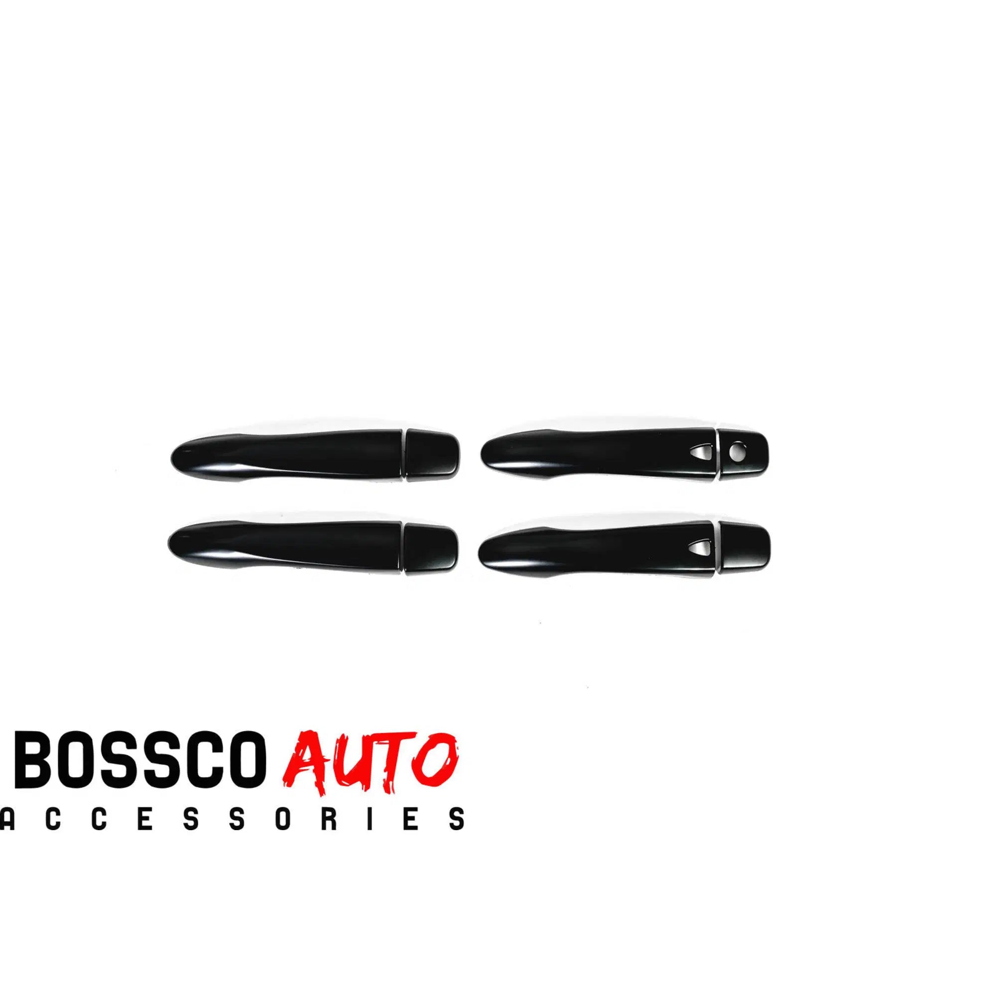 Black Door Handle Covers for Nissan Navara NP300 2015-2022 | Keyless Entry Style